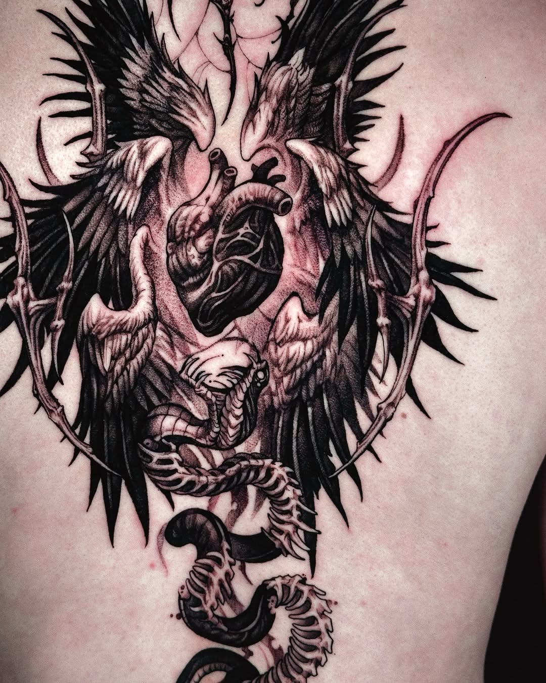 Tattoo by @doosik_tattoo โ dark_realism, blackwork