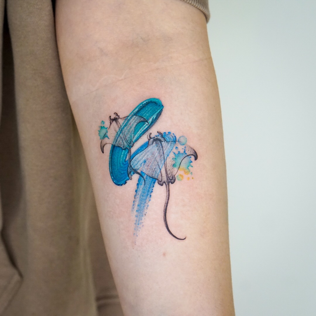 Tattoo by @gemma_tattooer — watercolor