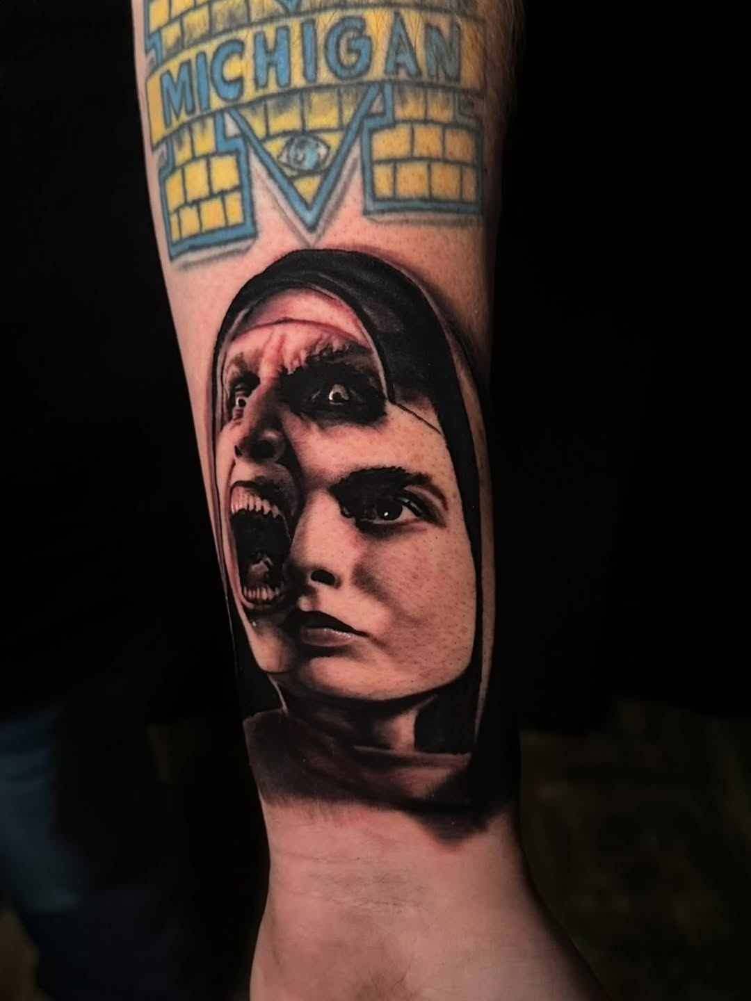 Tattoo by @daggerface_toon — realism, dark_realism