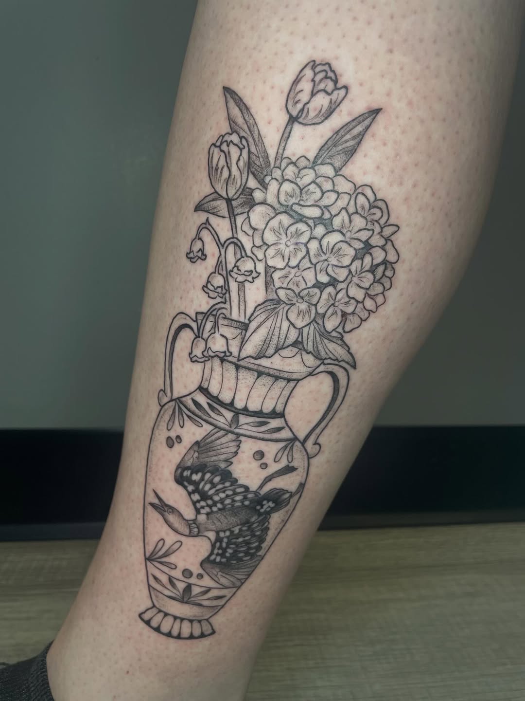 Tattoo by @stewstattoos — black_and_grey, realism