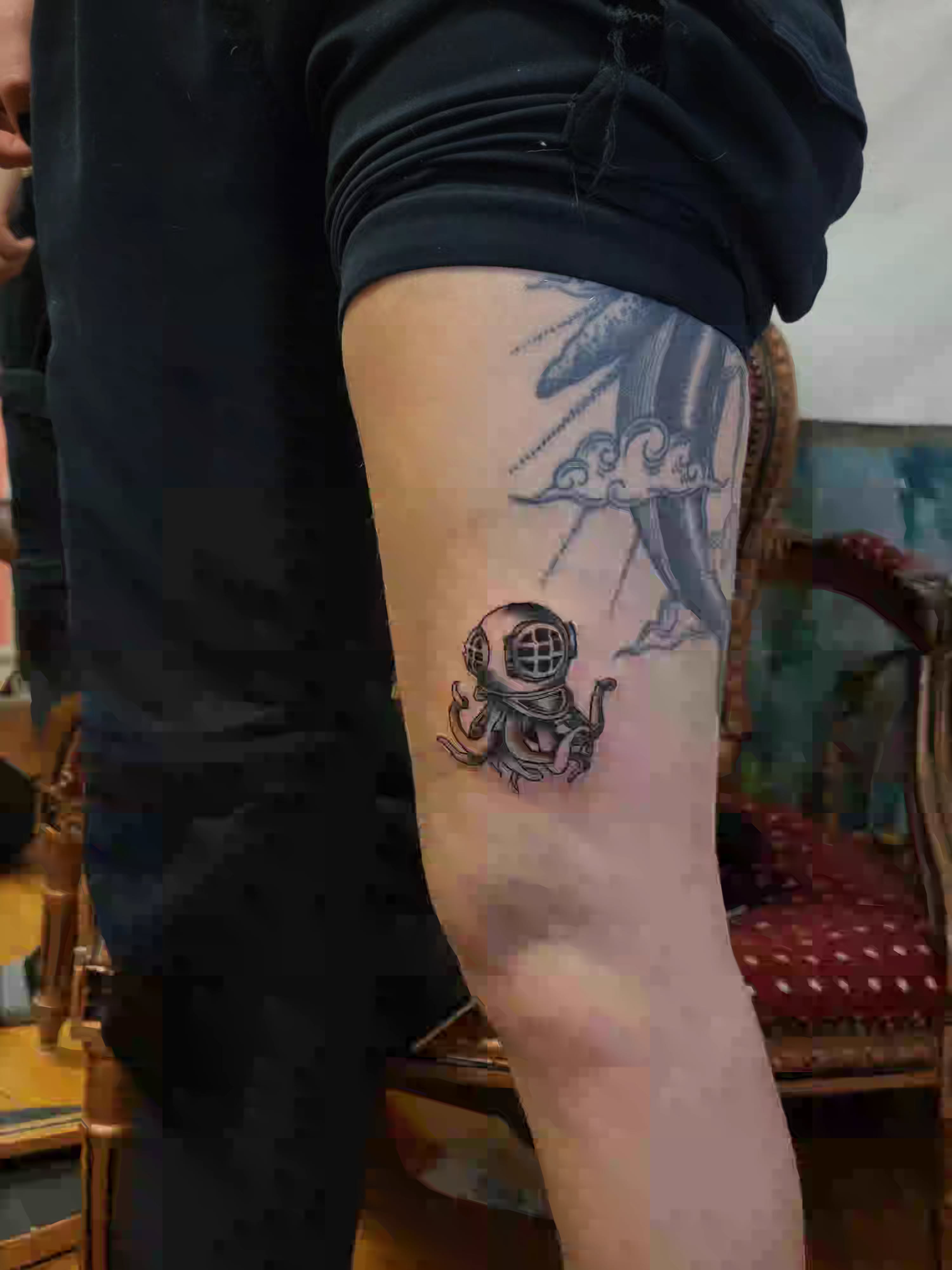 Tattoo by @satyrtattoos β black_and_grey