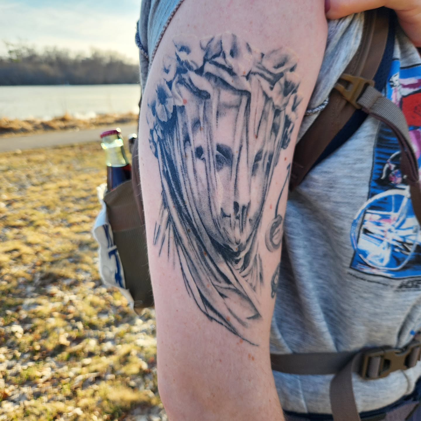 Tattoo by @bongobodyart — black_and_grey, realism