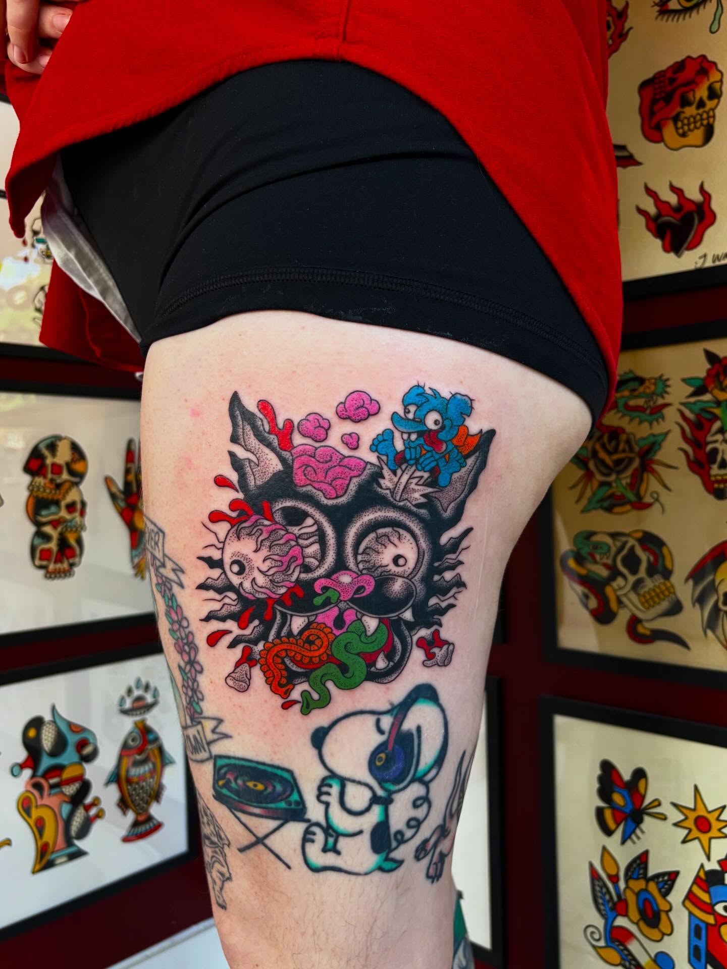 Tattoo by @evilnemec โ american_traditional, dotwork