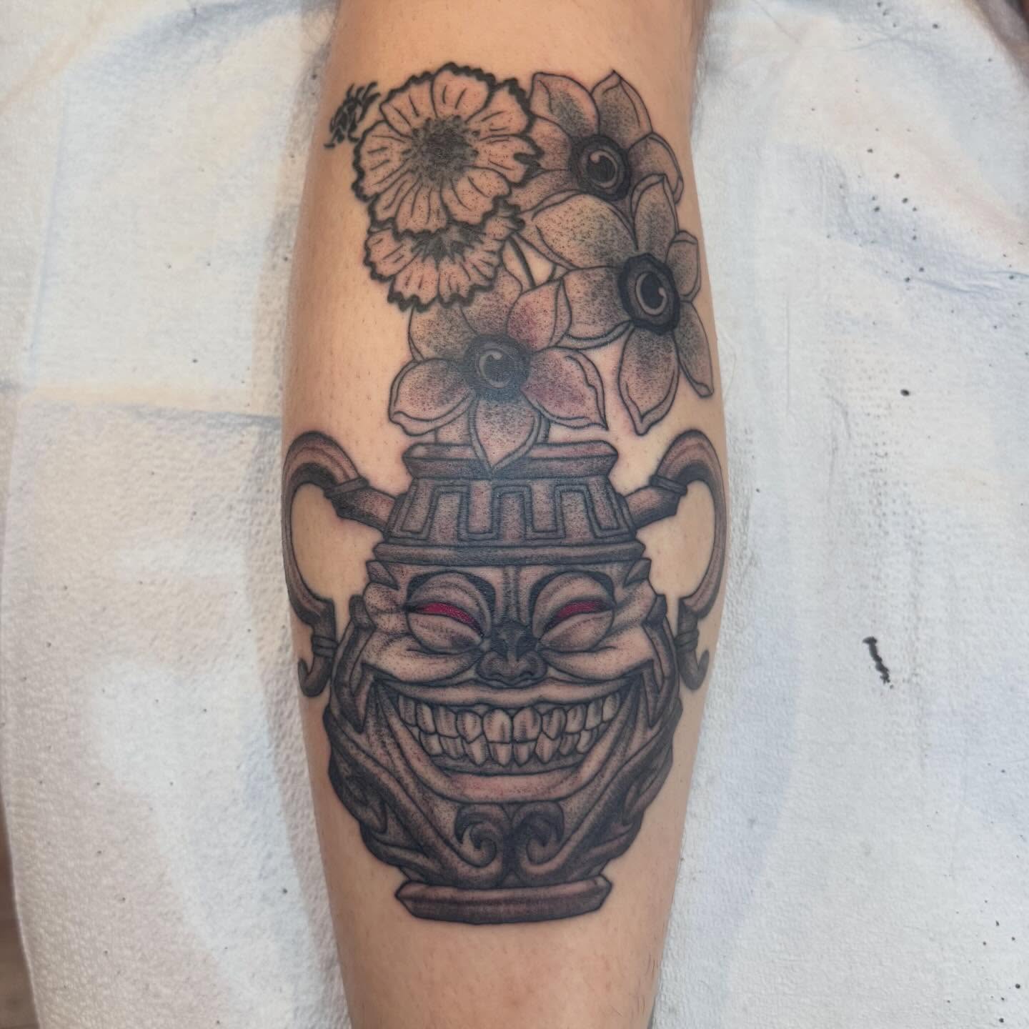 Tattoo by @summerthymetattoo — black_and_grey