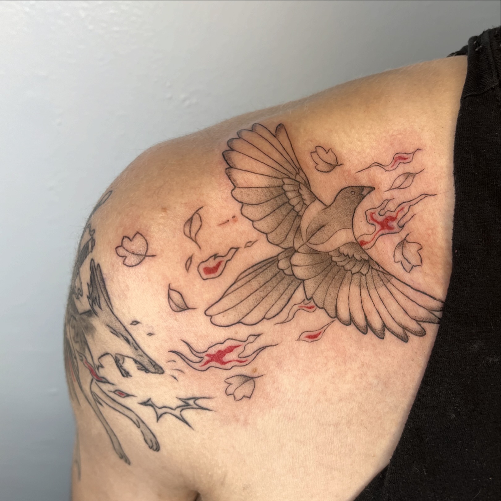 Tattoo by @inkneous — black_and_grey