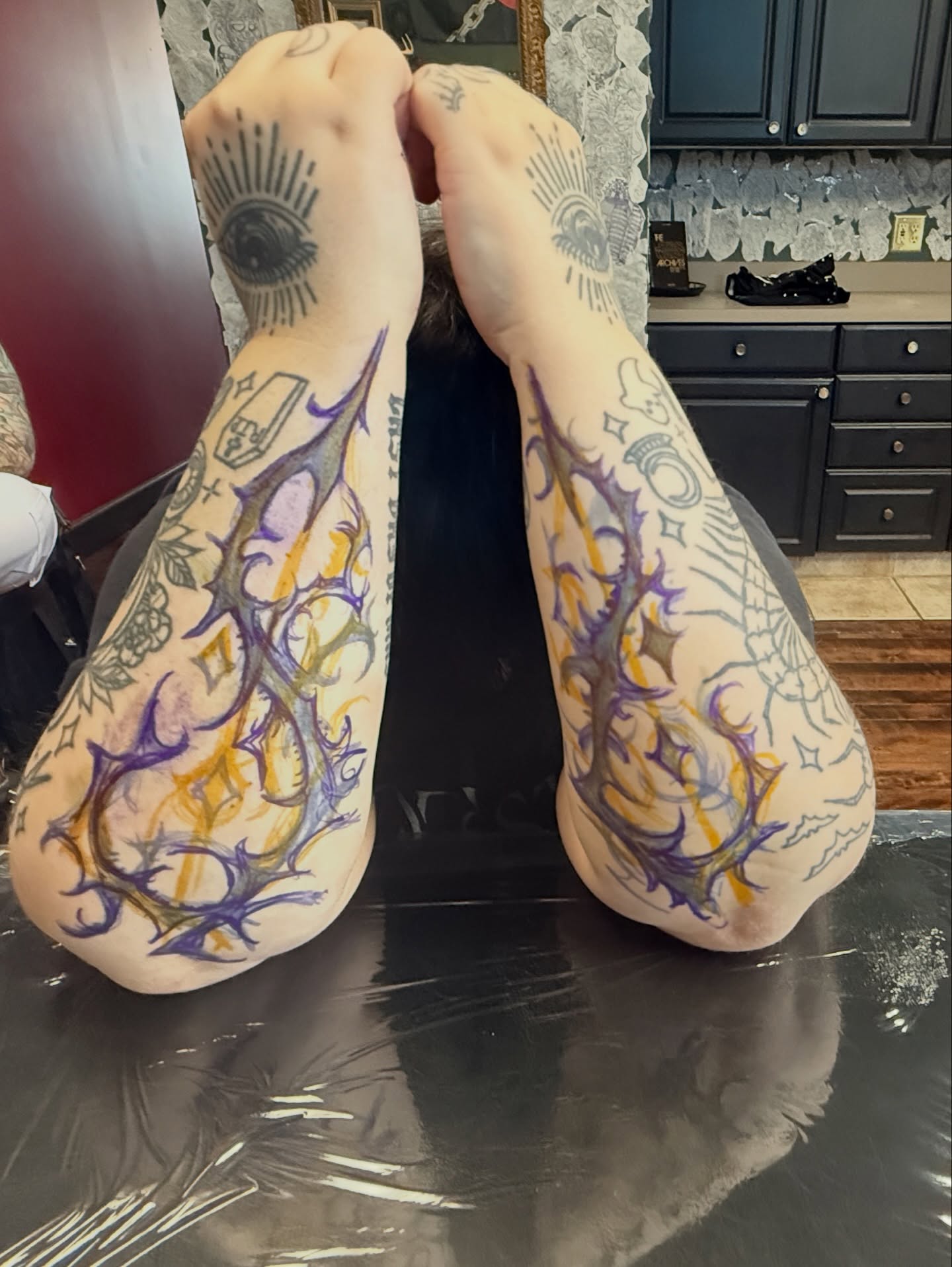 Tattoo by @blackmeddle — neo_traditional, dotwork