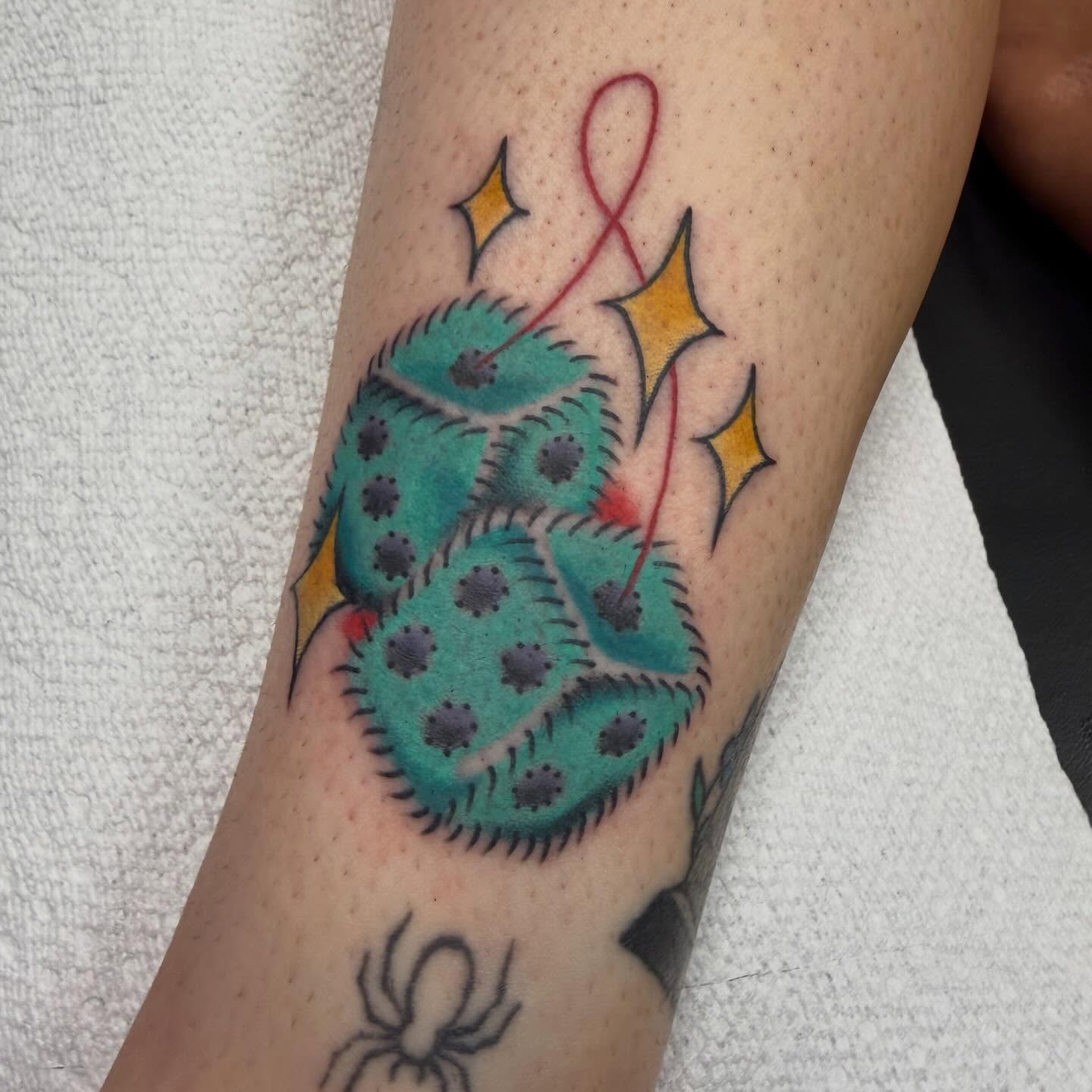 Tattoo by @almostmiketattoos_ — dotwork