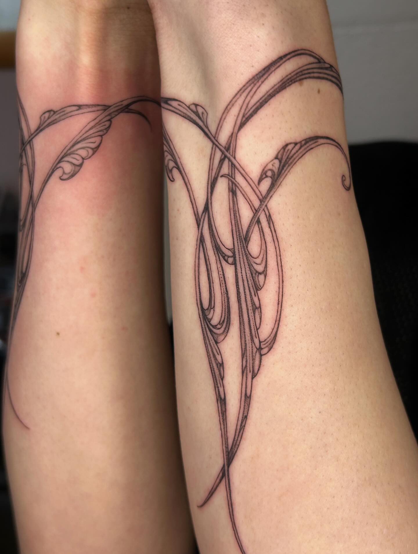 Tattoo by @late_bloom3r — black_and_grey, ornamental