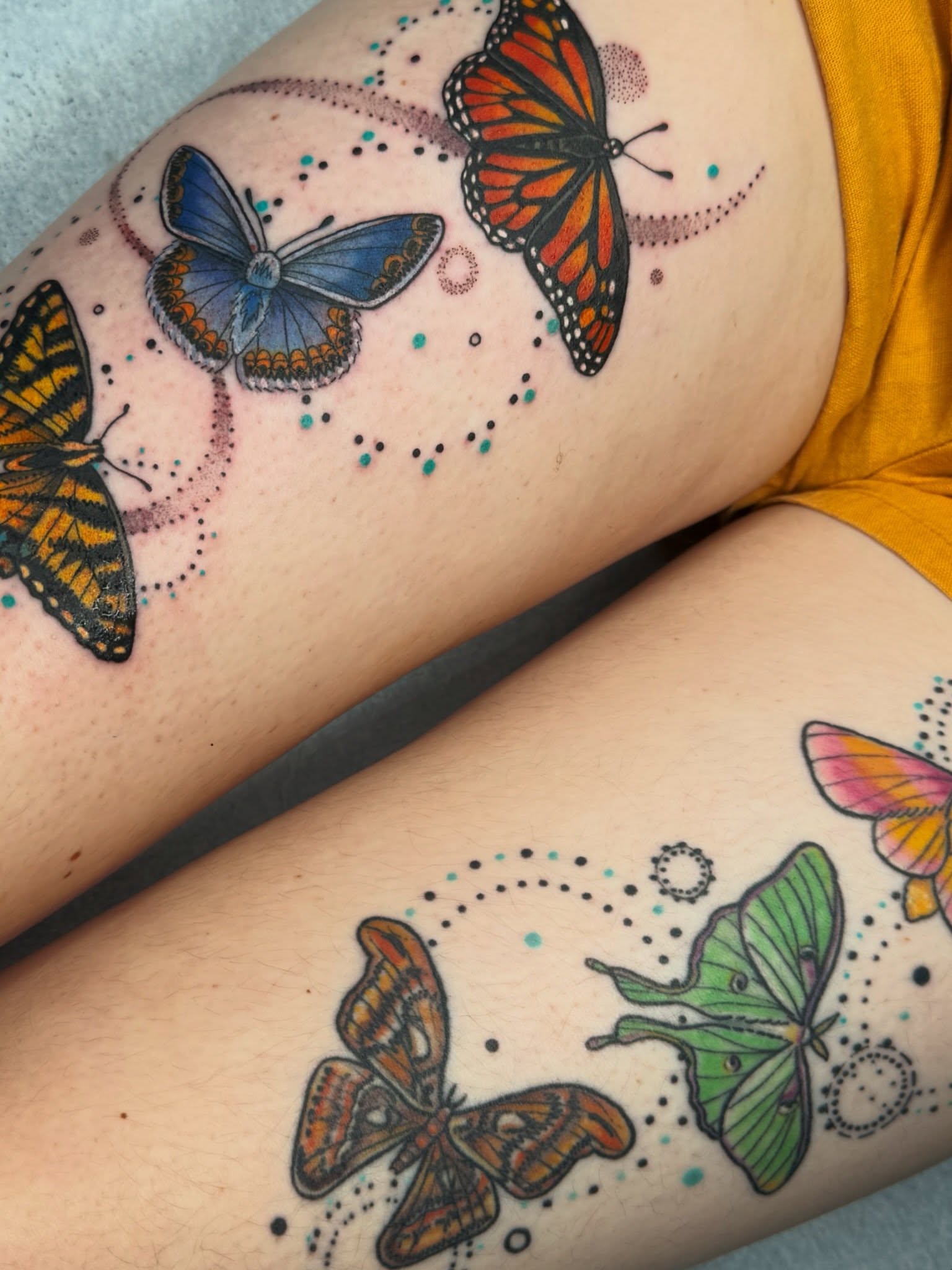 Tattoo by @louddoodle — dotwork