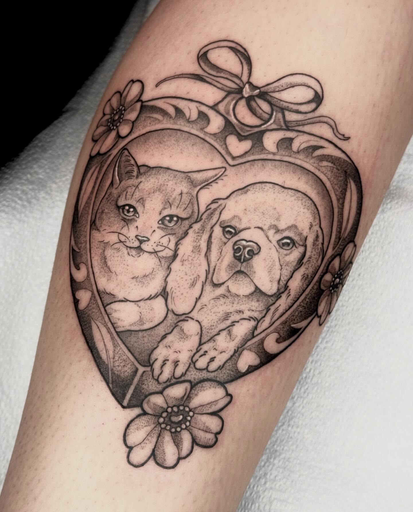 Tattoo by @horsegirltats — dotwork, realism