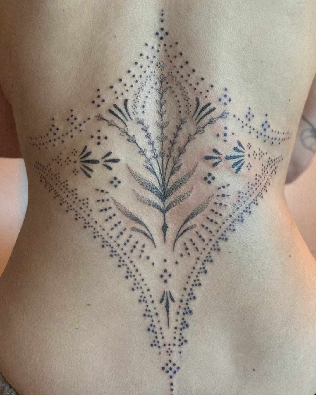 Tattoo by @brujatattooer β dotwork, ornamental