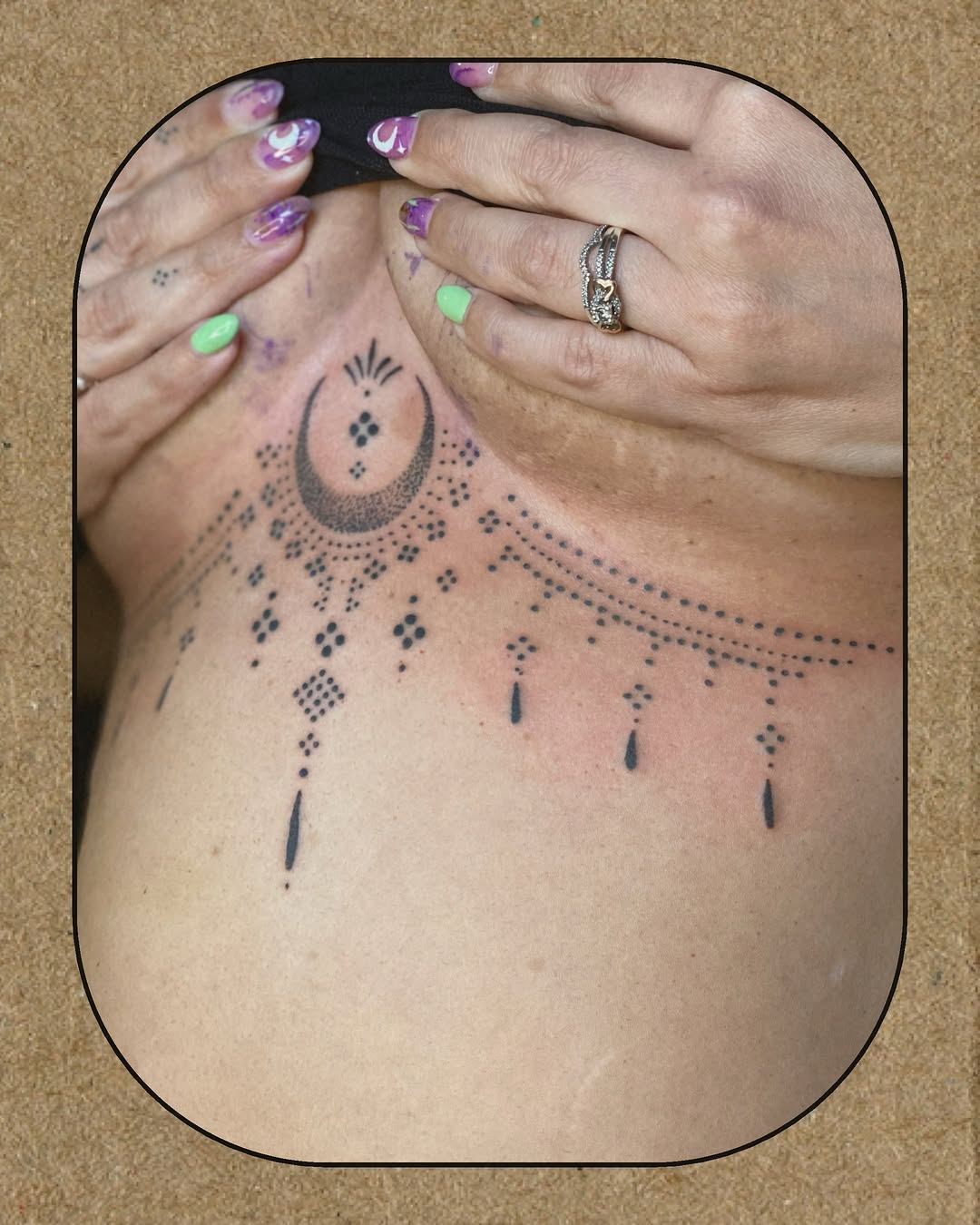Tattoo by @brujatattooer β dotwork, ornamental