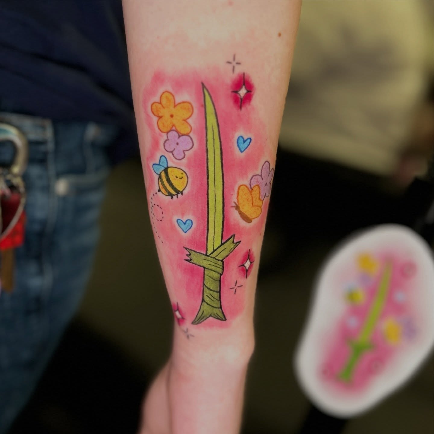 Tattoo by @tatted_pumpkin — watercolor