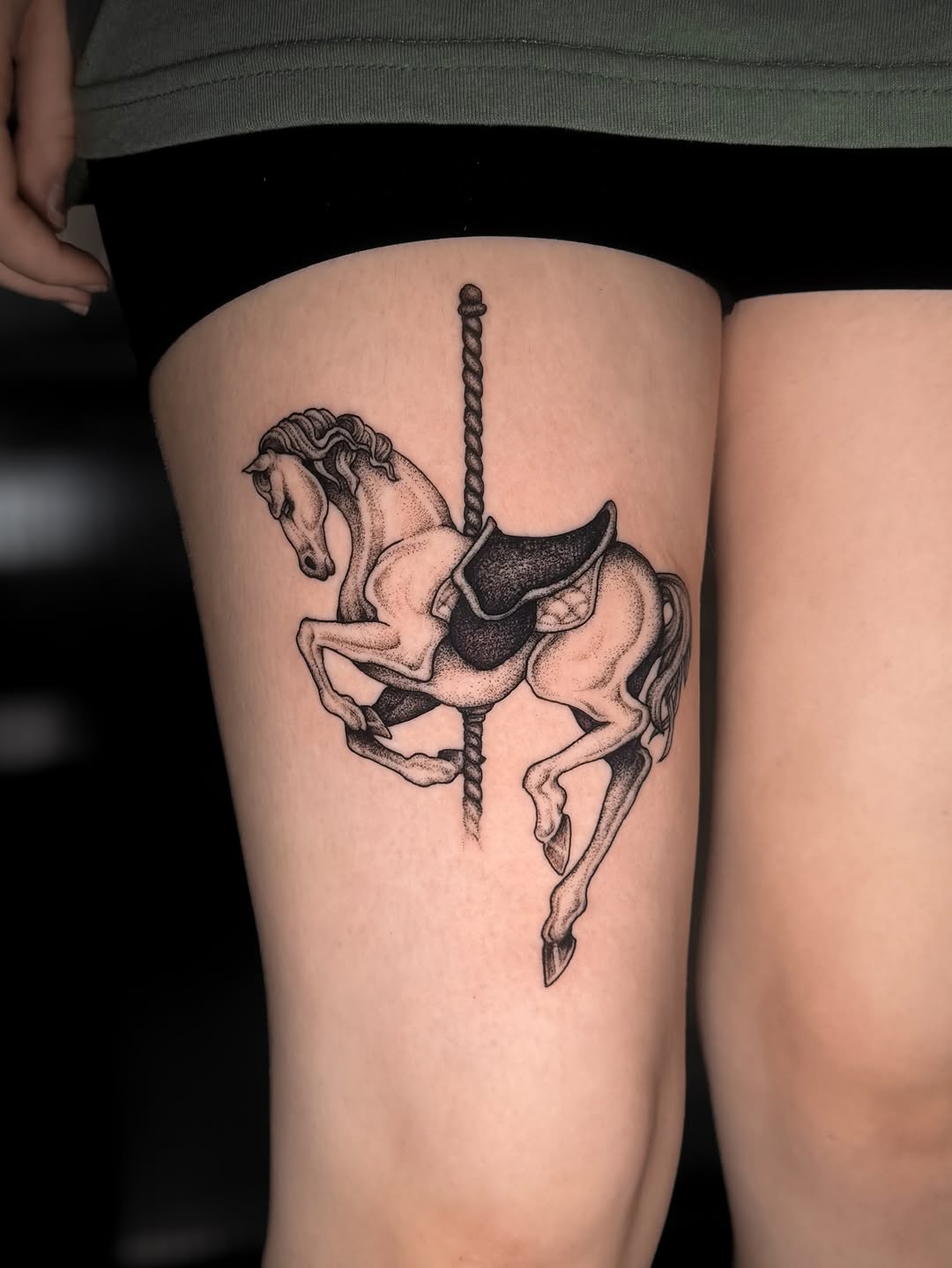 Tattoo by @tatbykam — dotwork, realism
