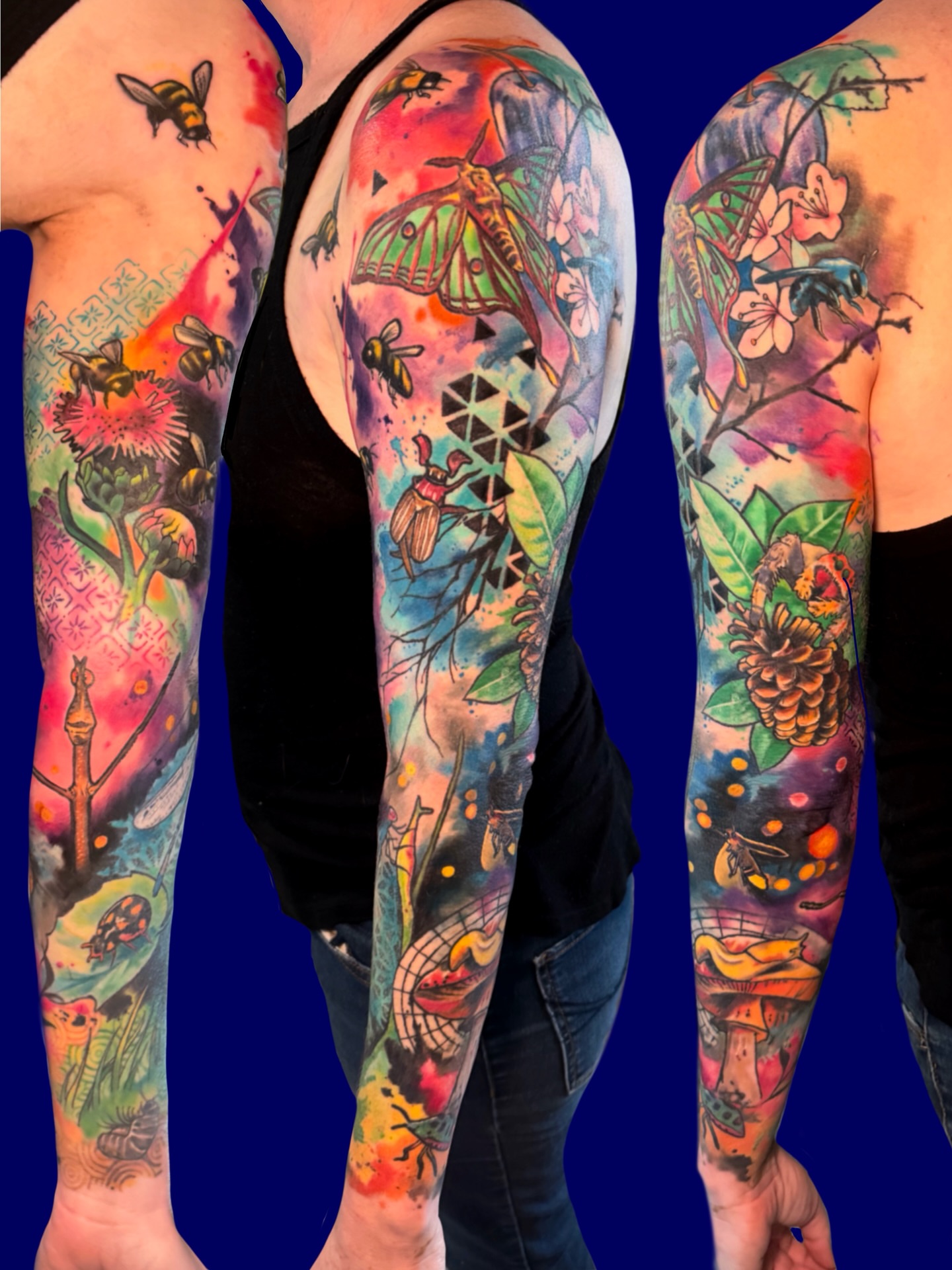 Tattoo by @graphicward — watercolor, new_school