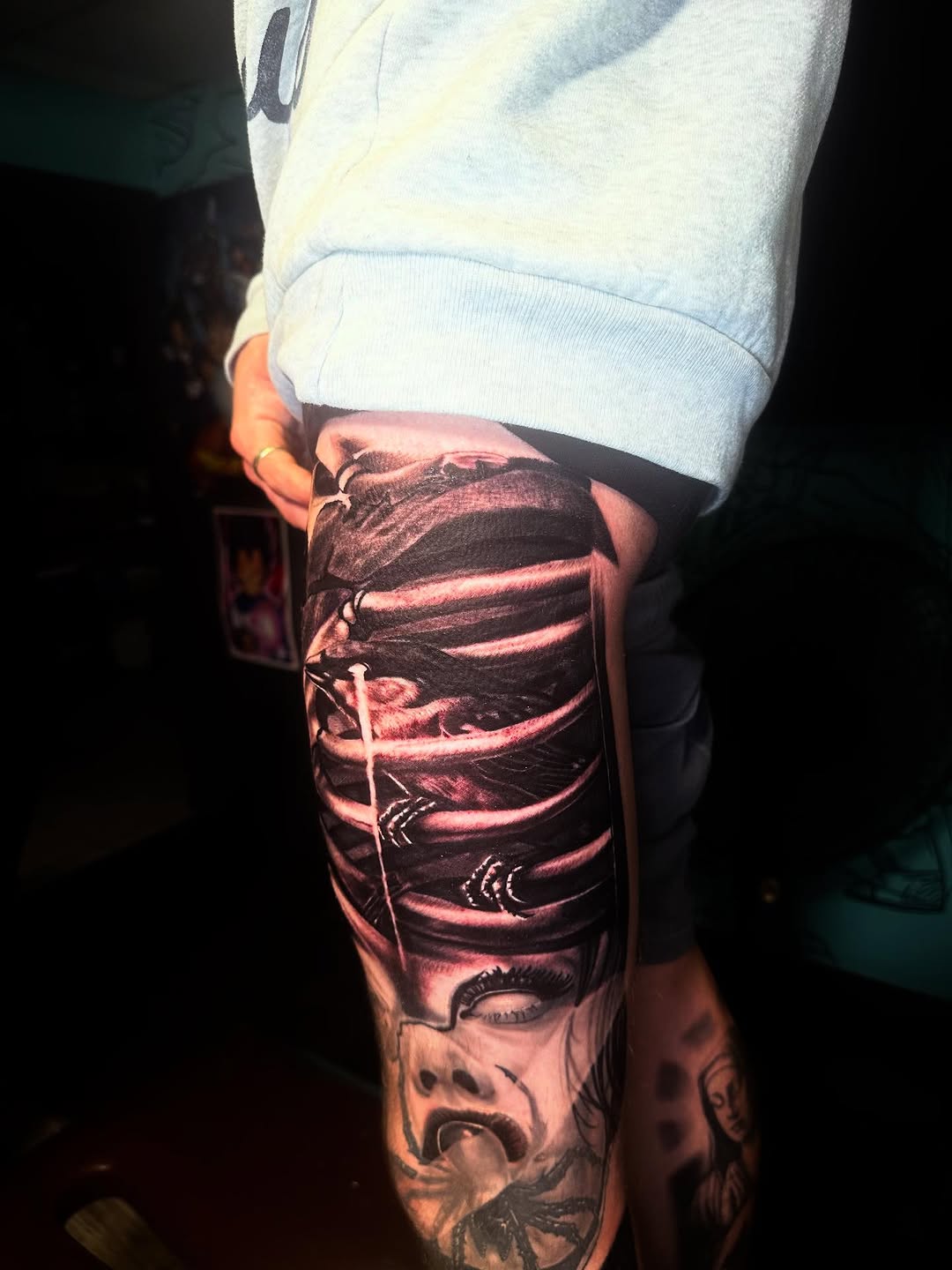 Tattoo by @daggerface_toon — realism, dark_realism