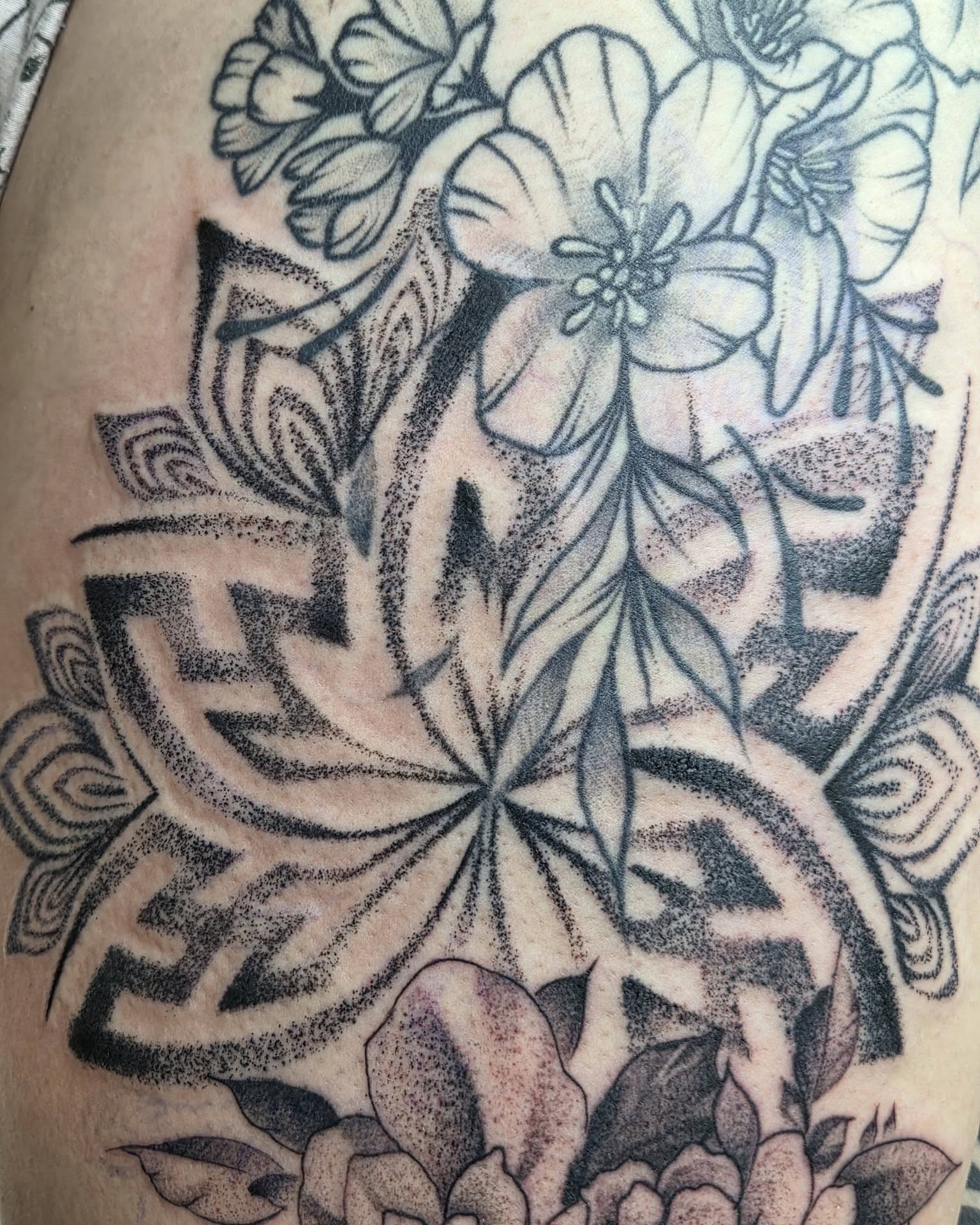 Tattoo by @ryanmartin_tattoos — dotwork, black_and_grey