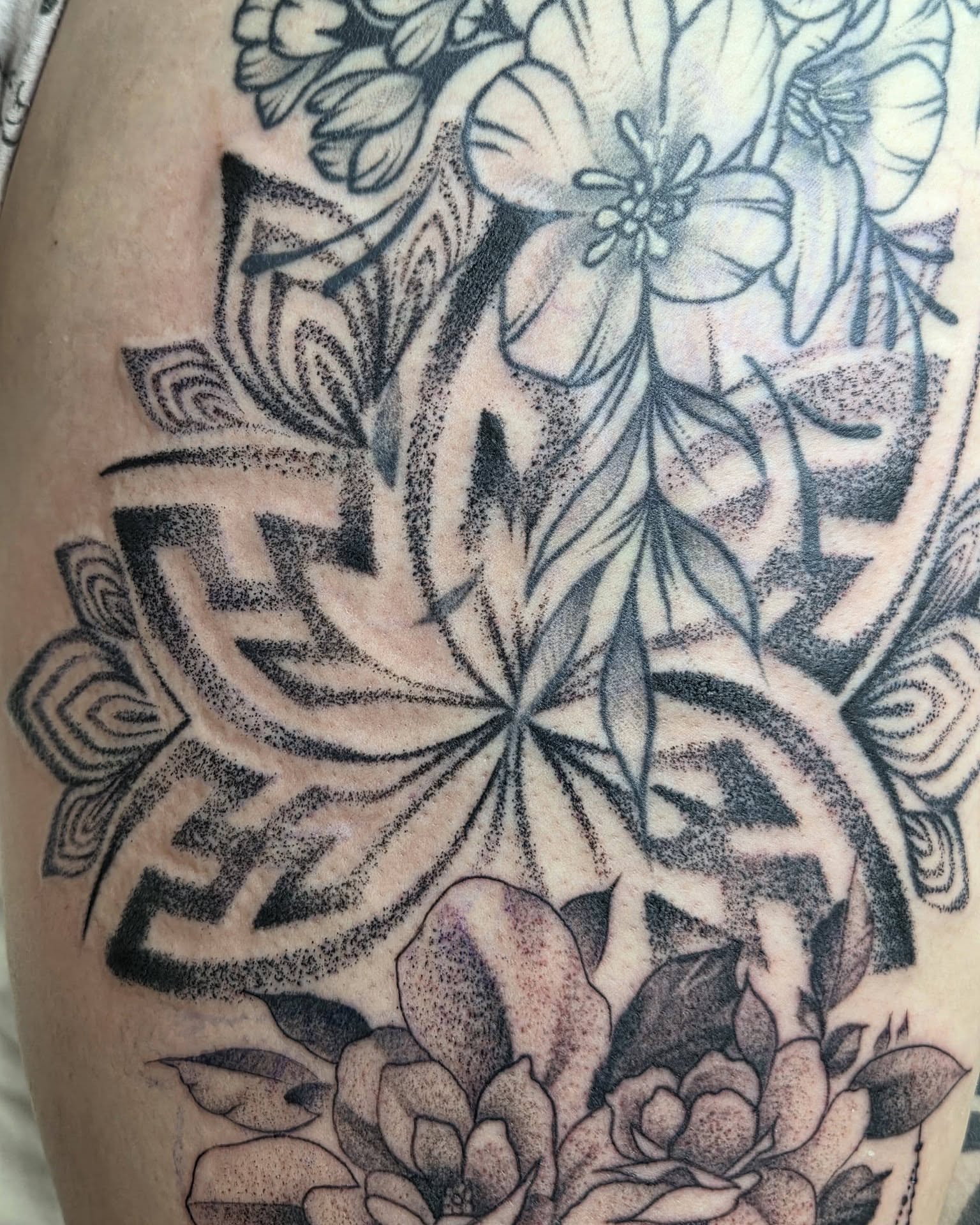 Tattoo by @ryanmartin_tattoos — dotwork, geometric