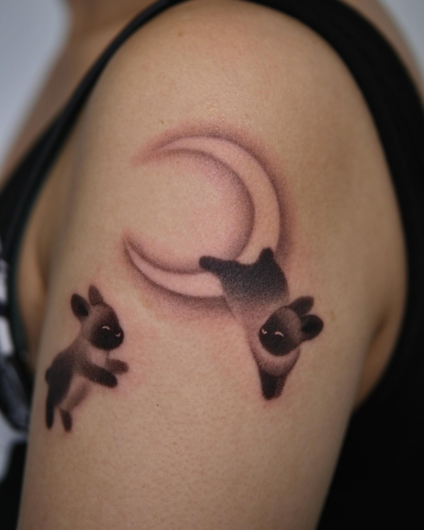 Tattoo by @toki.tattoos — black_and_grey