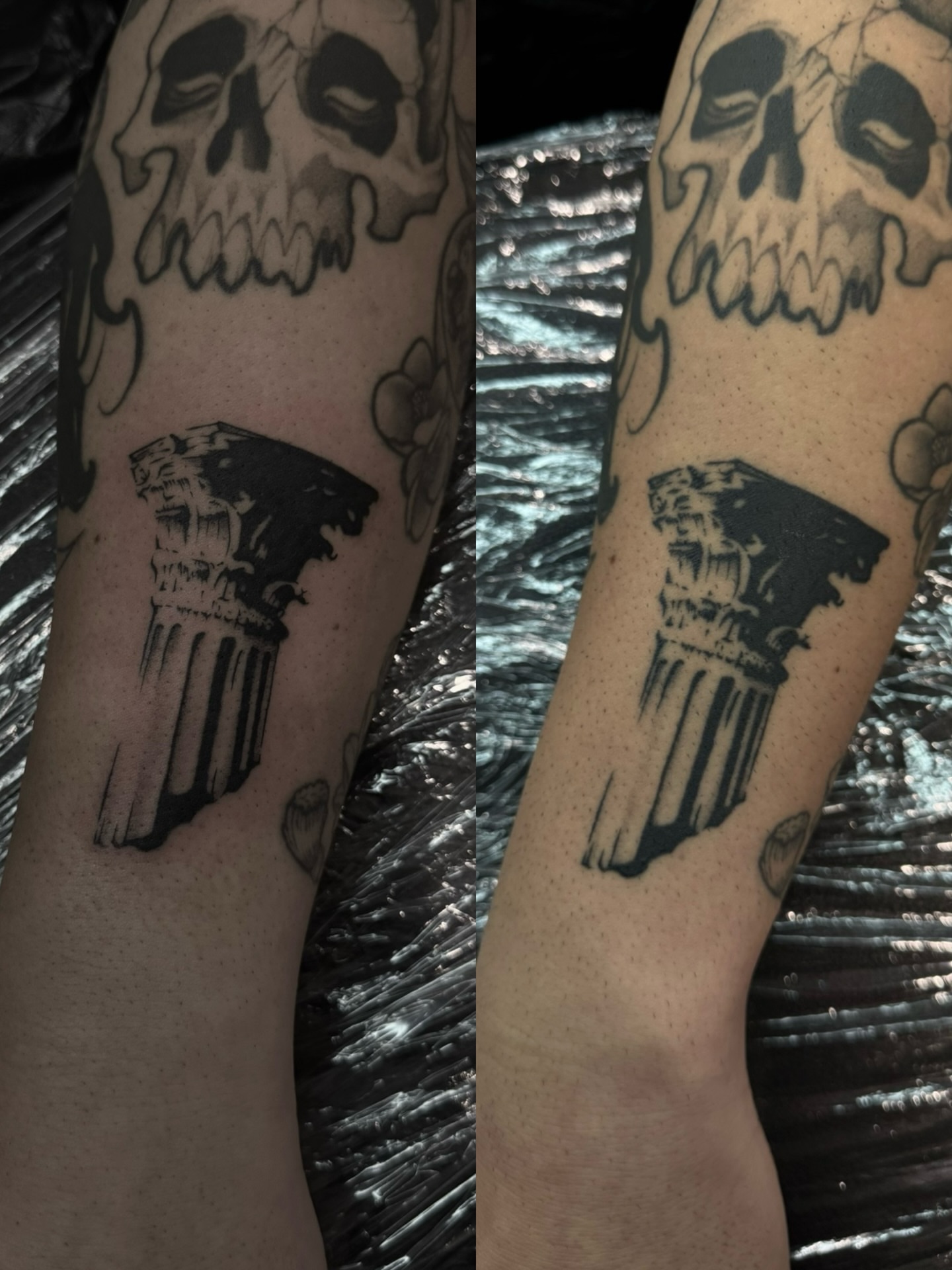 Tattoo by @vamos_tat — black_and_grey