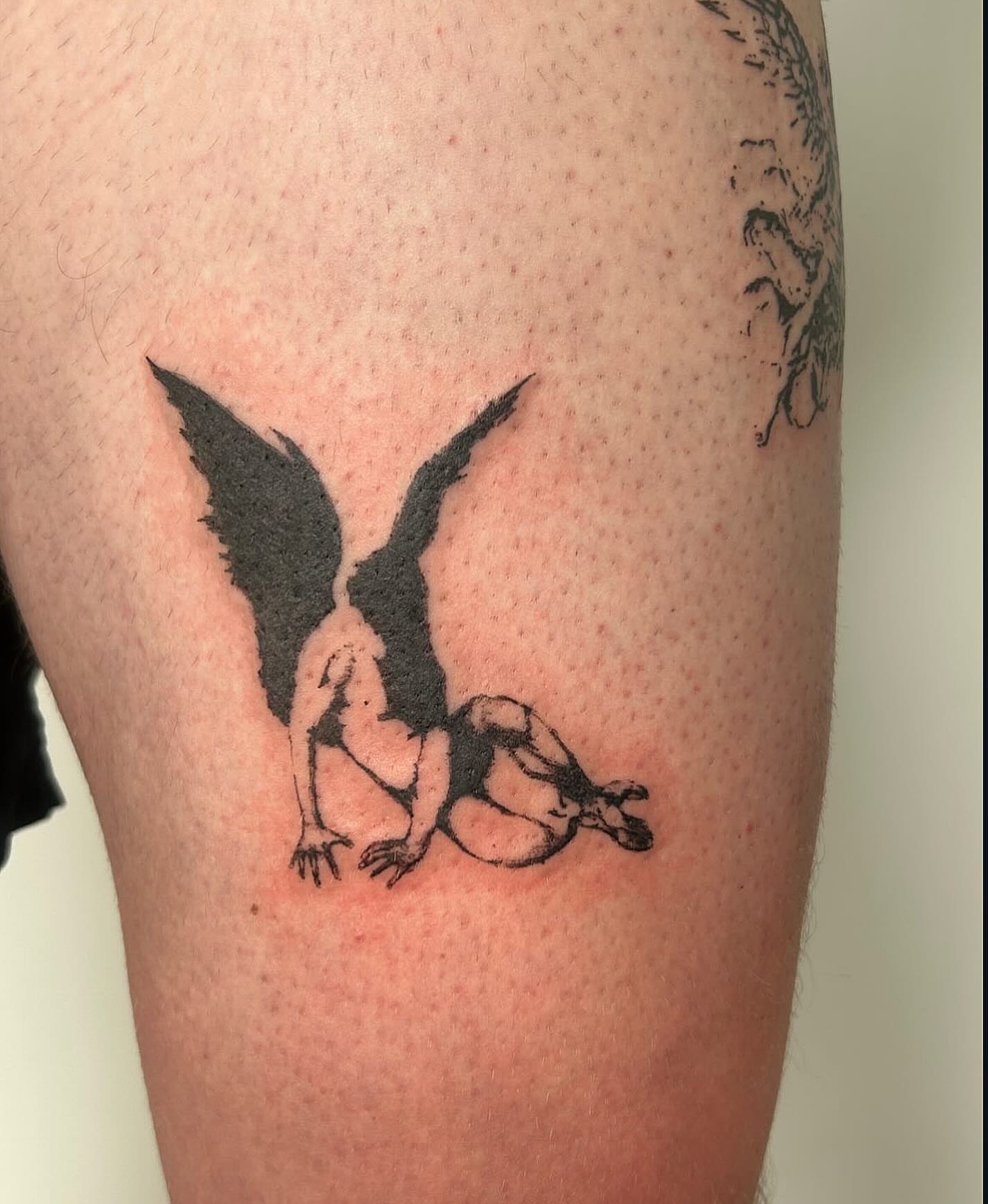 Tattoo by @fivi_lu — black_and_grey