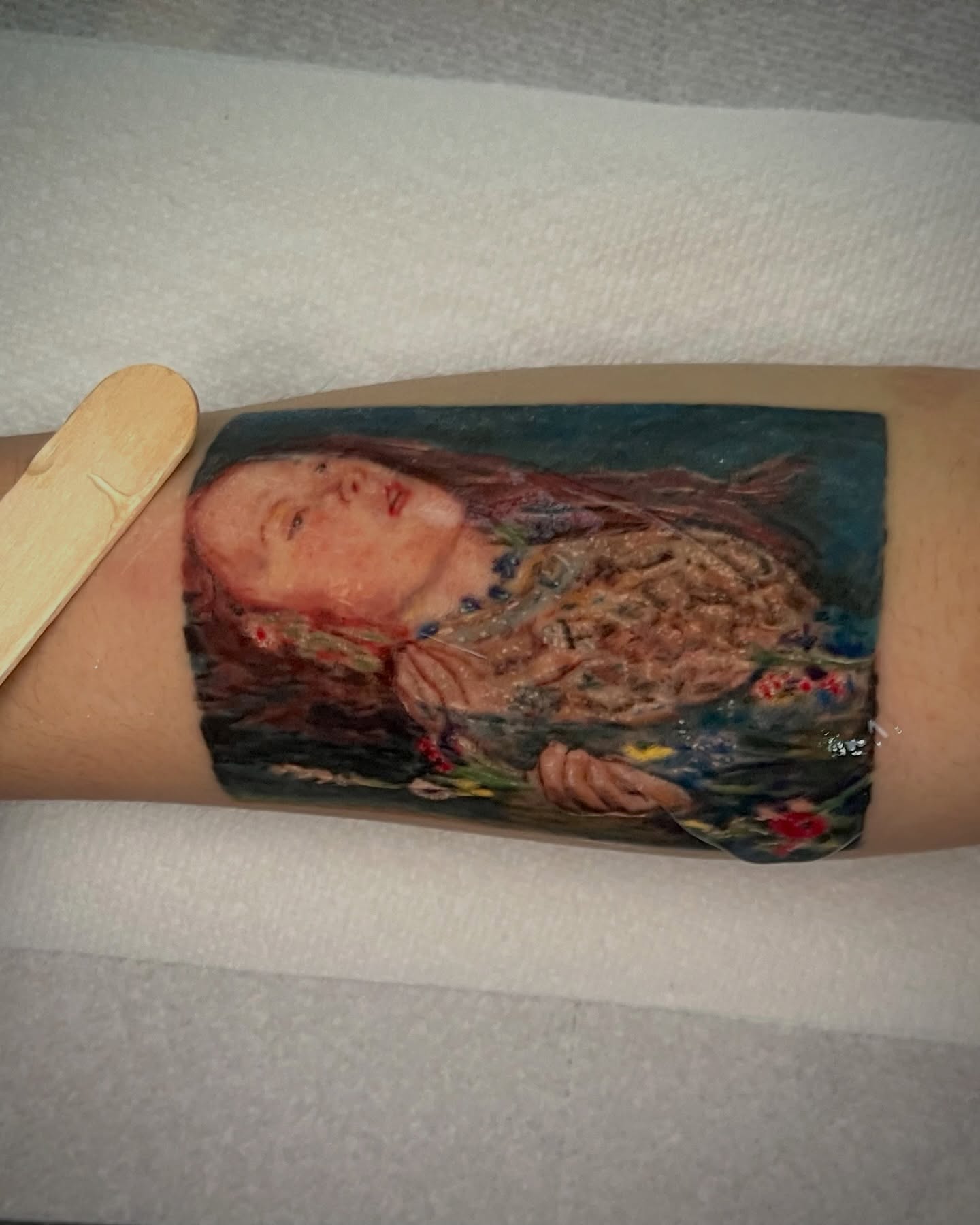 Portrait realism tattoo on the forearm by EO, Chicago, Illinois