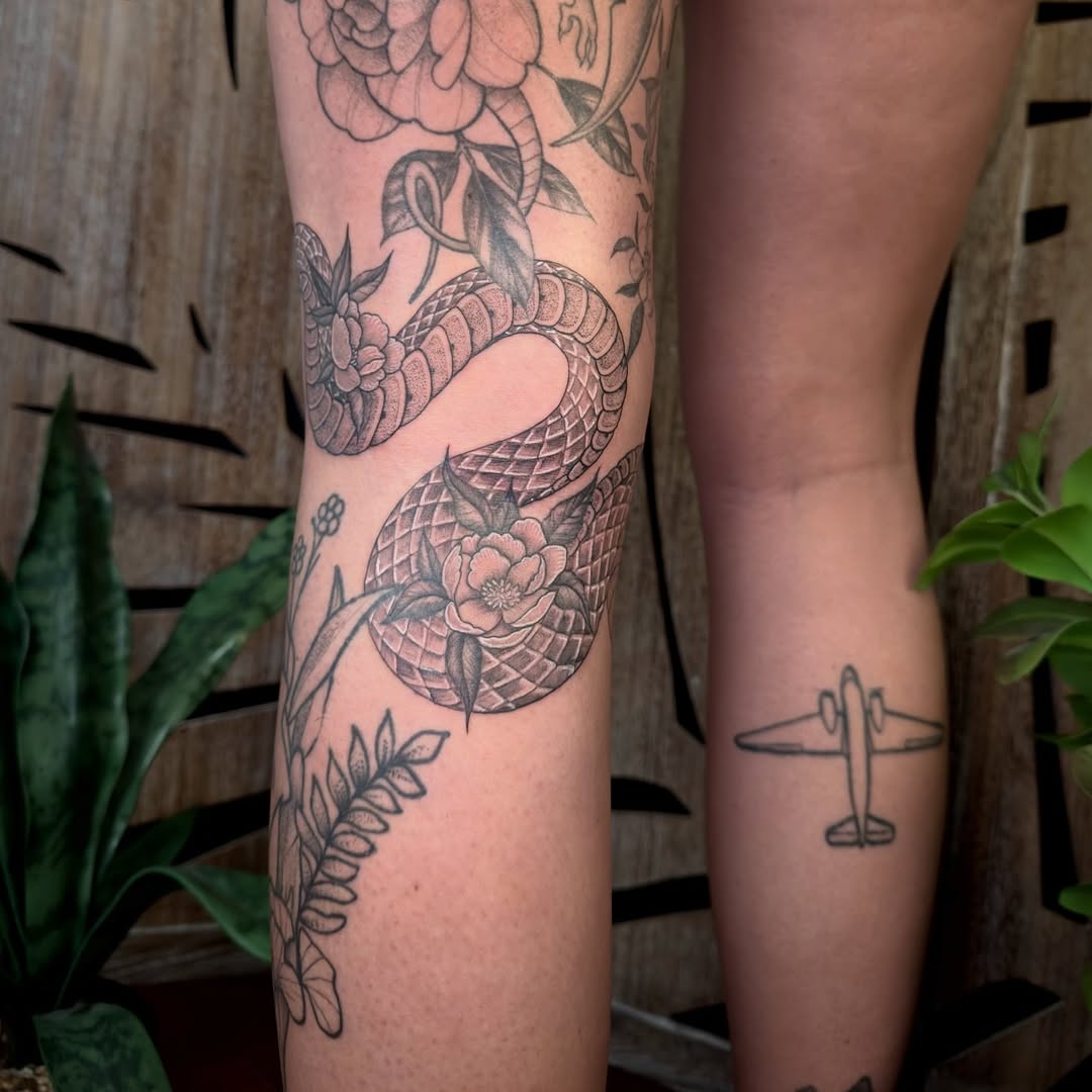 Tattoo by @carmensdarkgallery — black_and_grey, realism