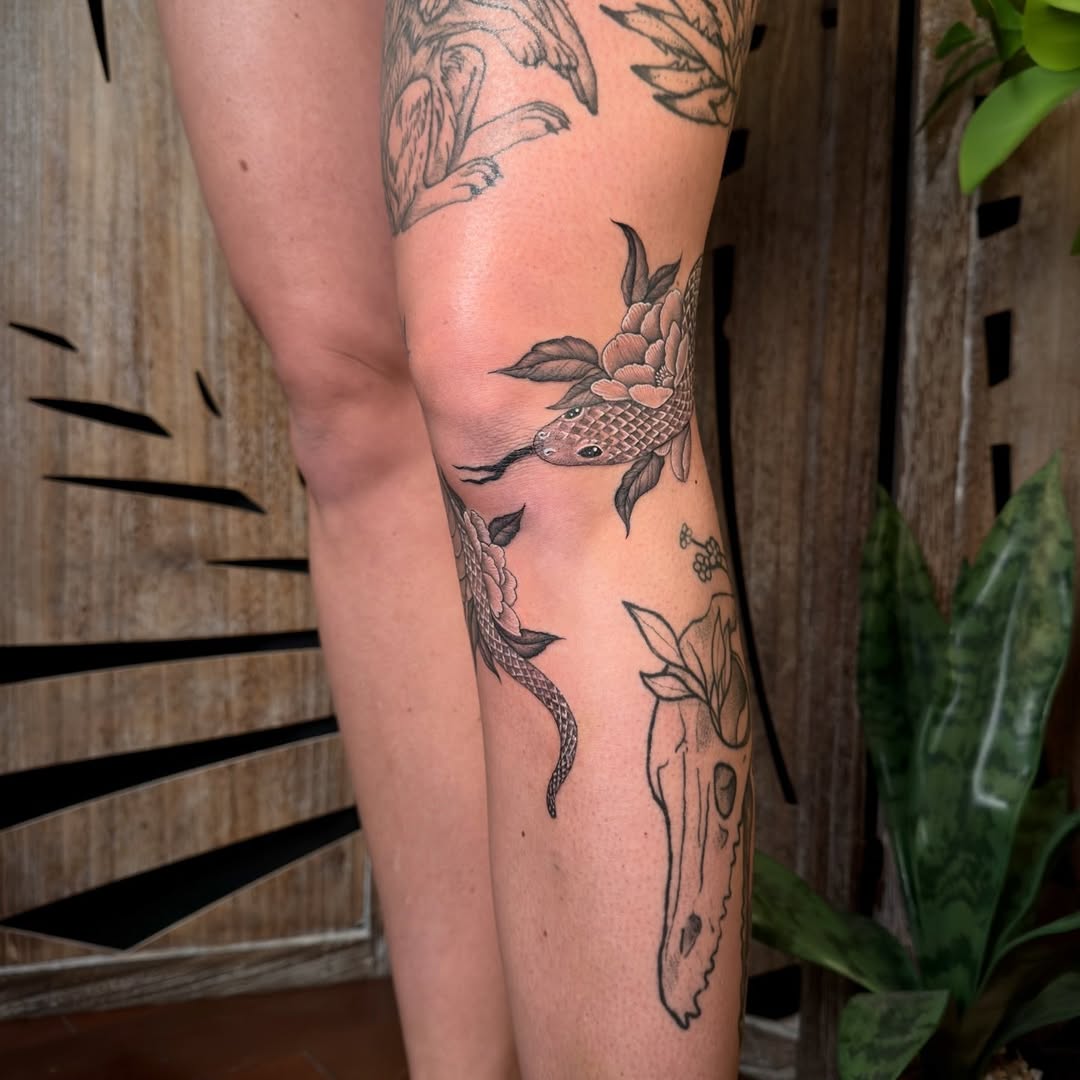 Tattoo by @carmensdarkgallery — black_and_grey, realism