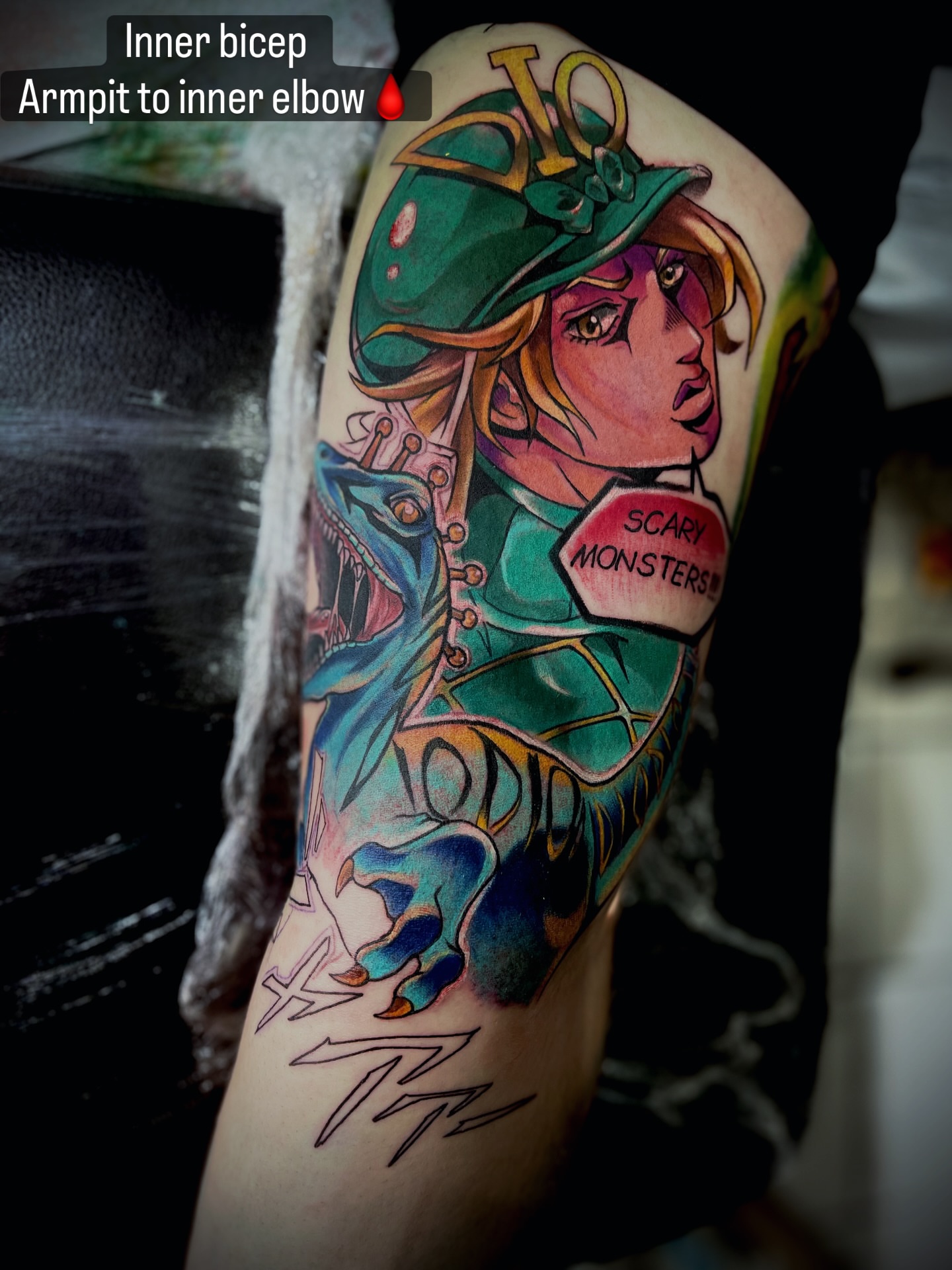 Tattoo by @horitoge_spiky — anime