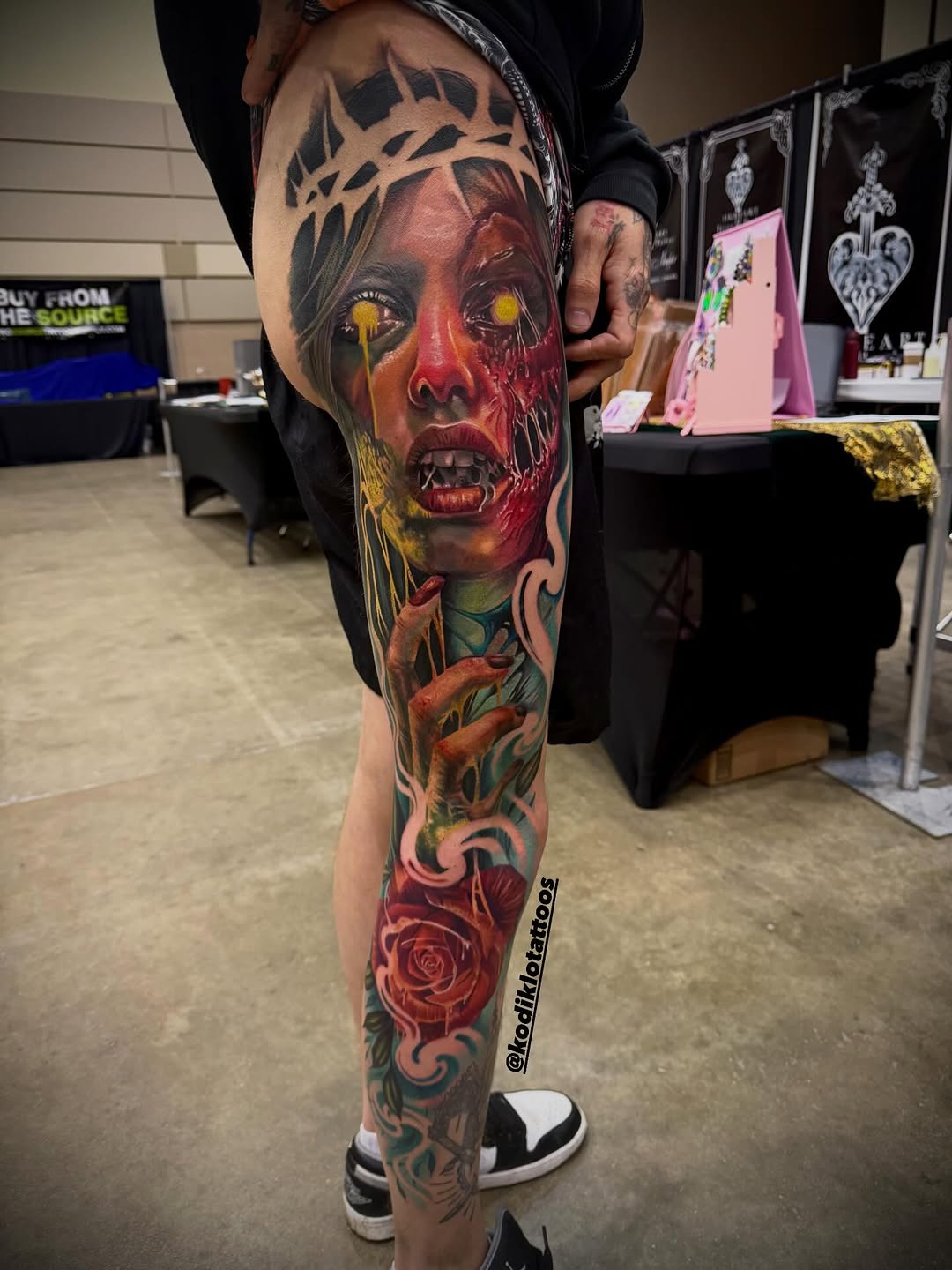 Tattoo work at Nomad Legacy Tattoo Expo 2026