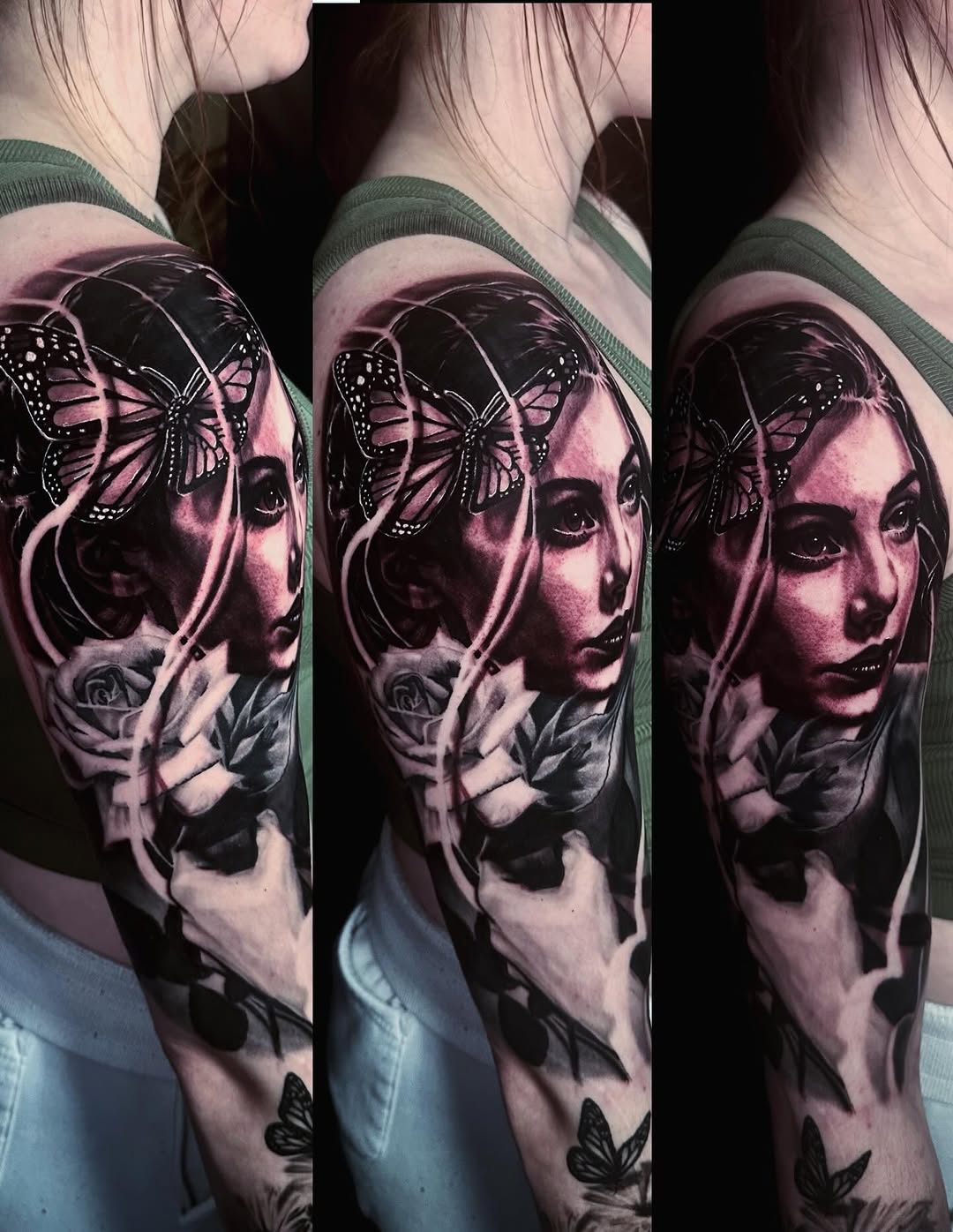 Tattoo by @daggerface_toon — realism, black_and_grey