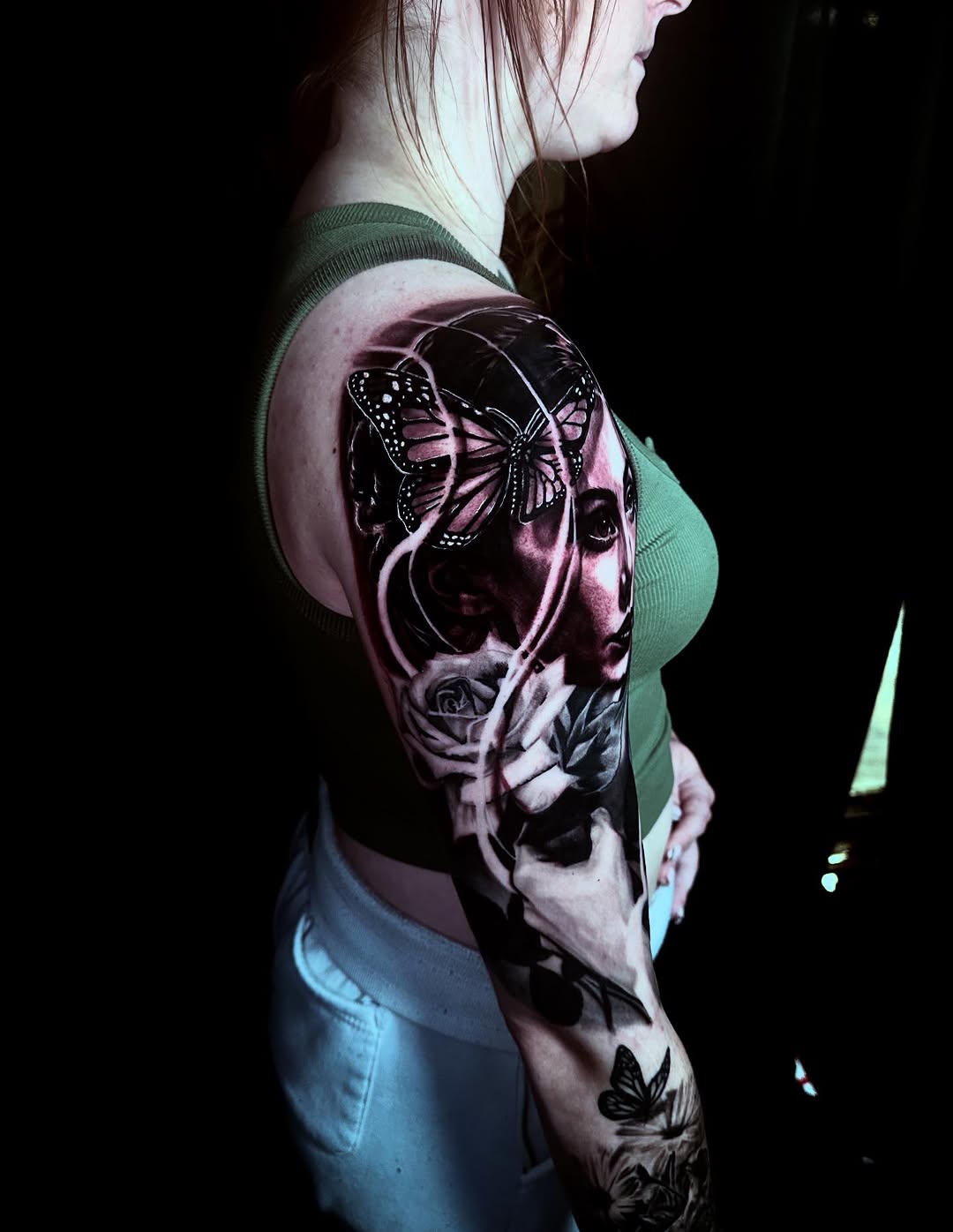 Tattoo by @daggerface_toon — realism, black_and_grey