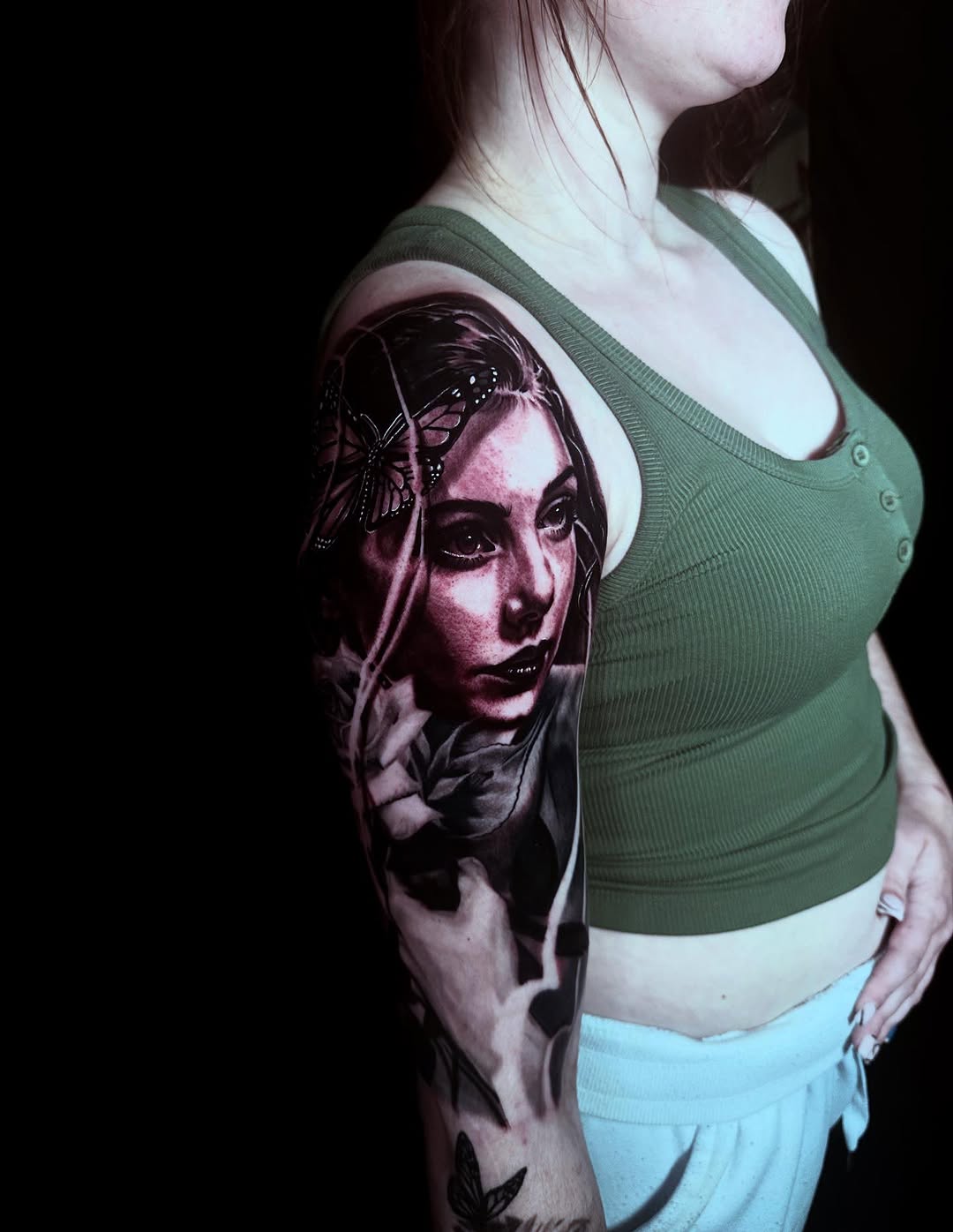 Tattoo by @daggerface_toon — realism, black_and_grey
