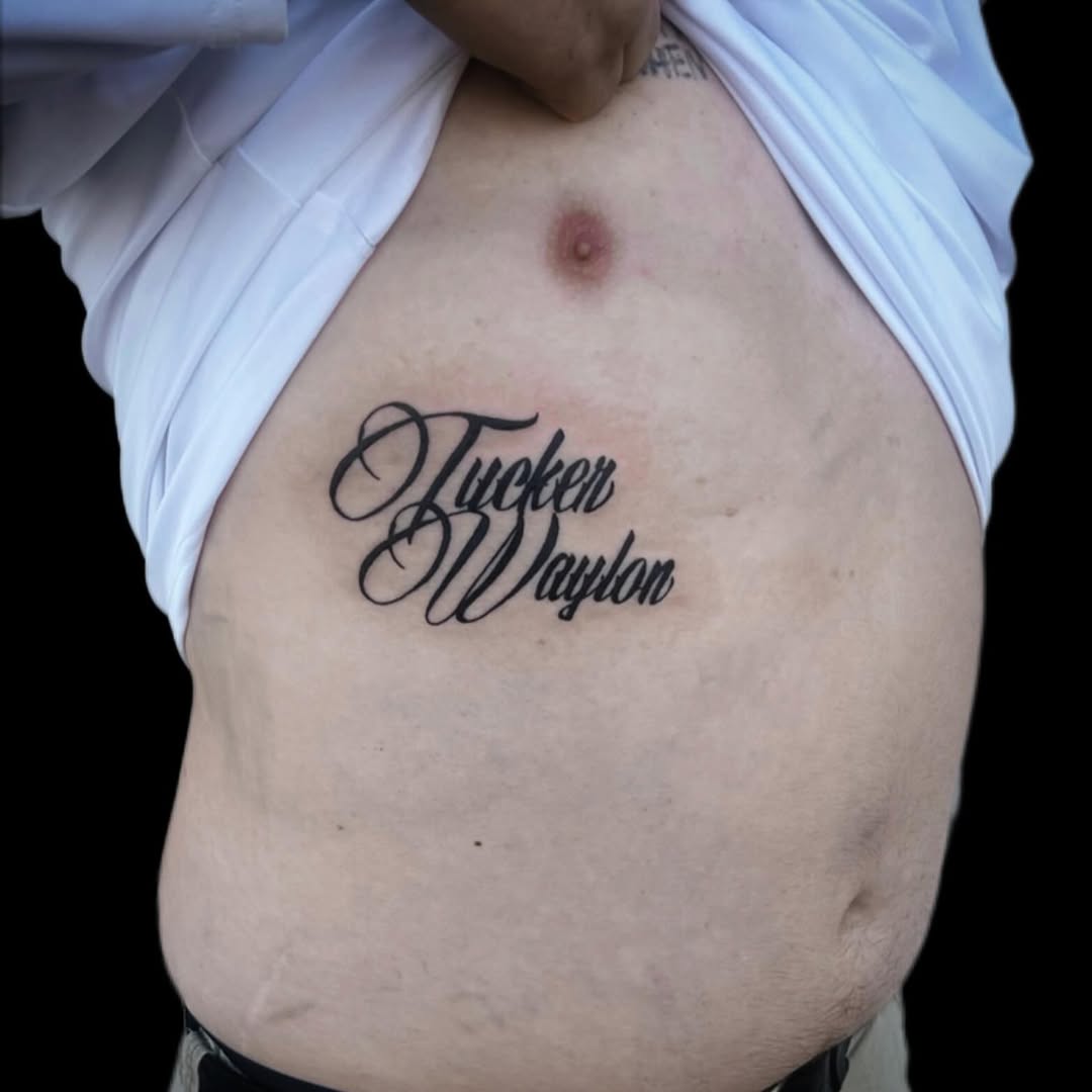 Tattoo by @tat2gh0ul — lettering_script