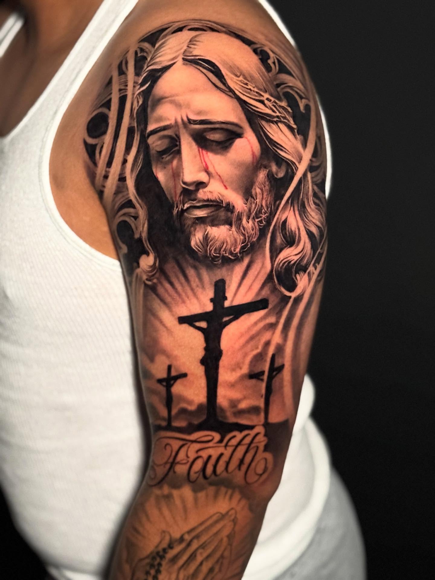 Tattoo by @isaacroque_ — realism, black_and_grey