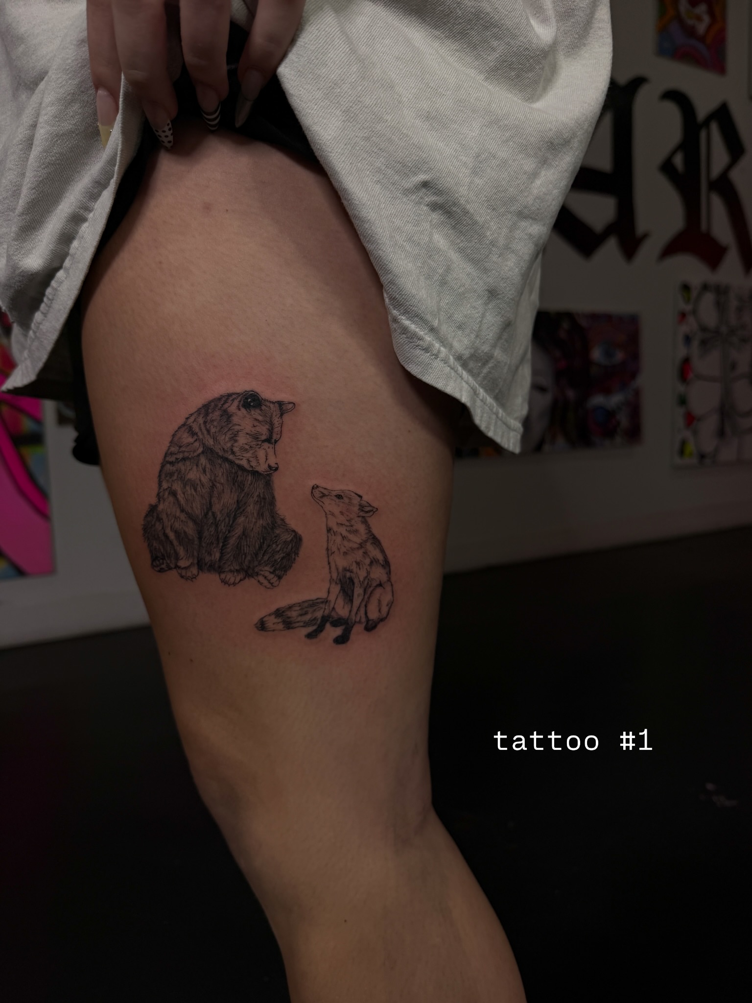 Tattoo by @emogirlink โ black_and_grey