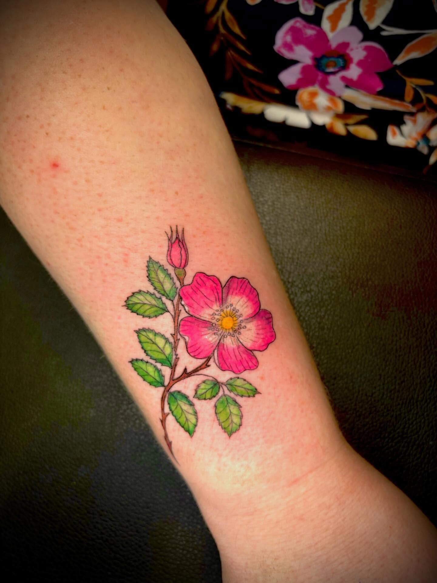 Tattoo by @inkcrediblenerd — watercolor