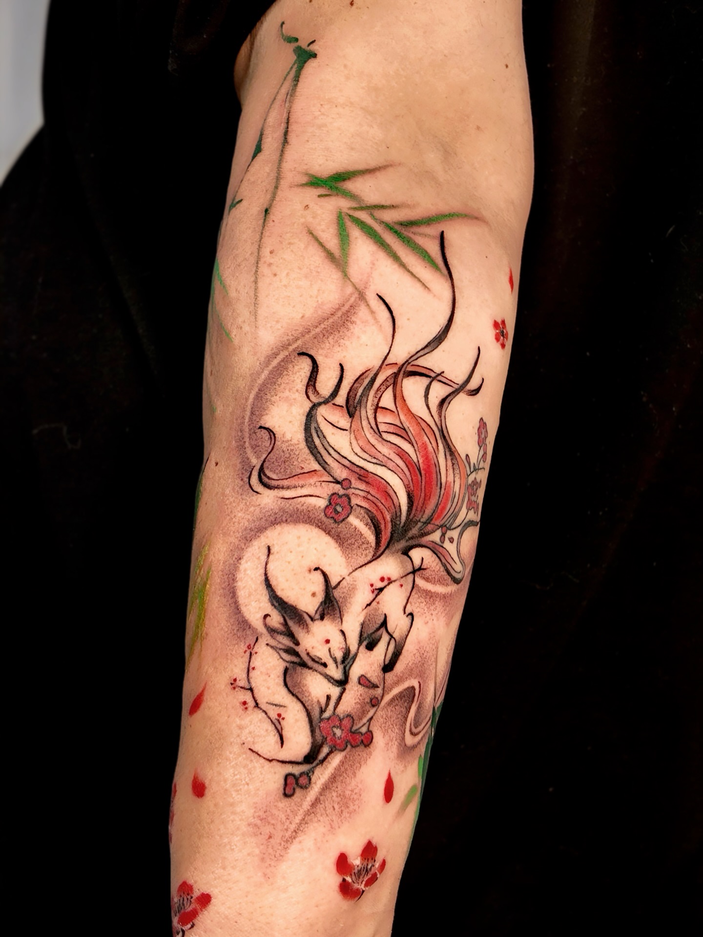 Tattoo by @junsinkmontreal — dotwork, japanese_irezumi