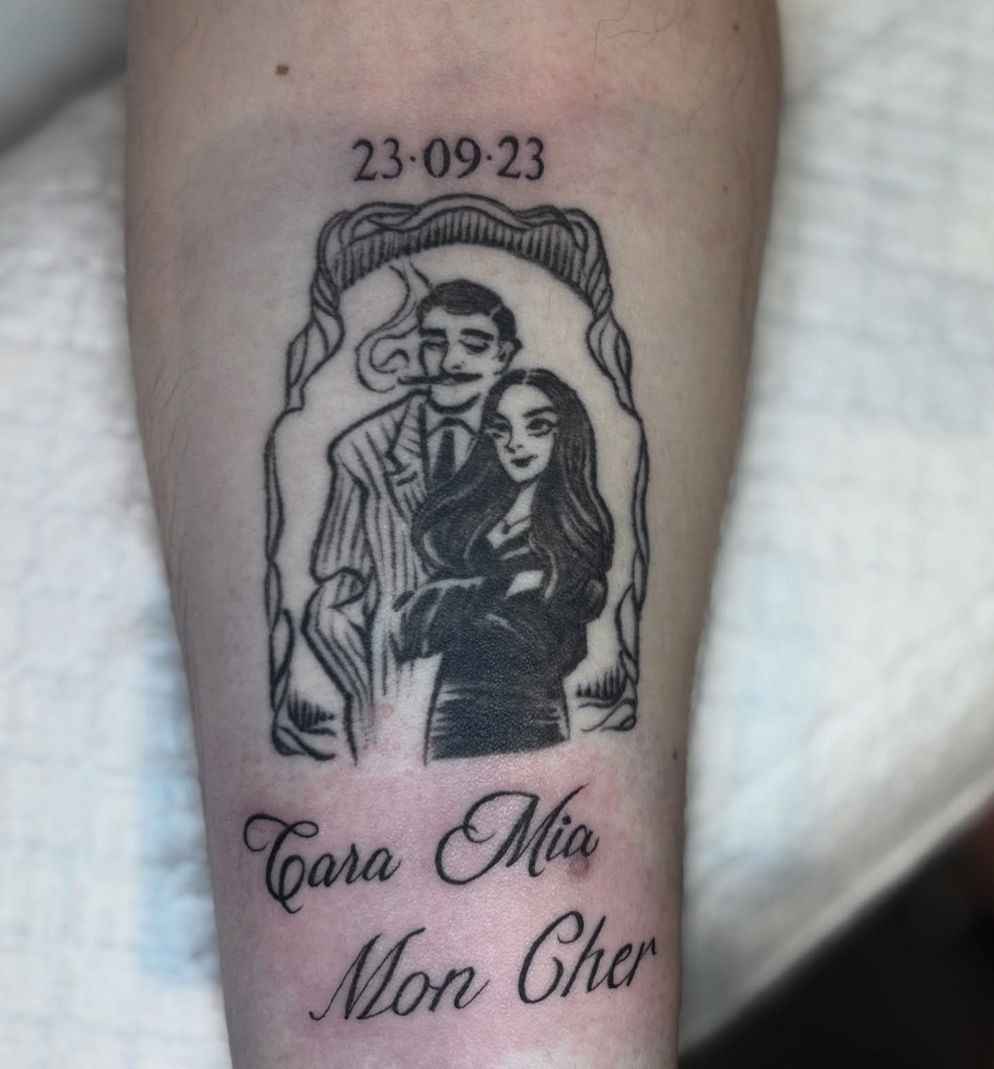 Tattoo by @draventoewstattoo — black_and_grey