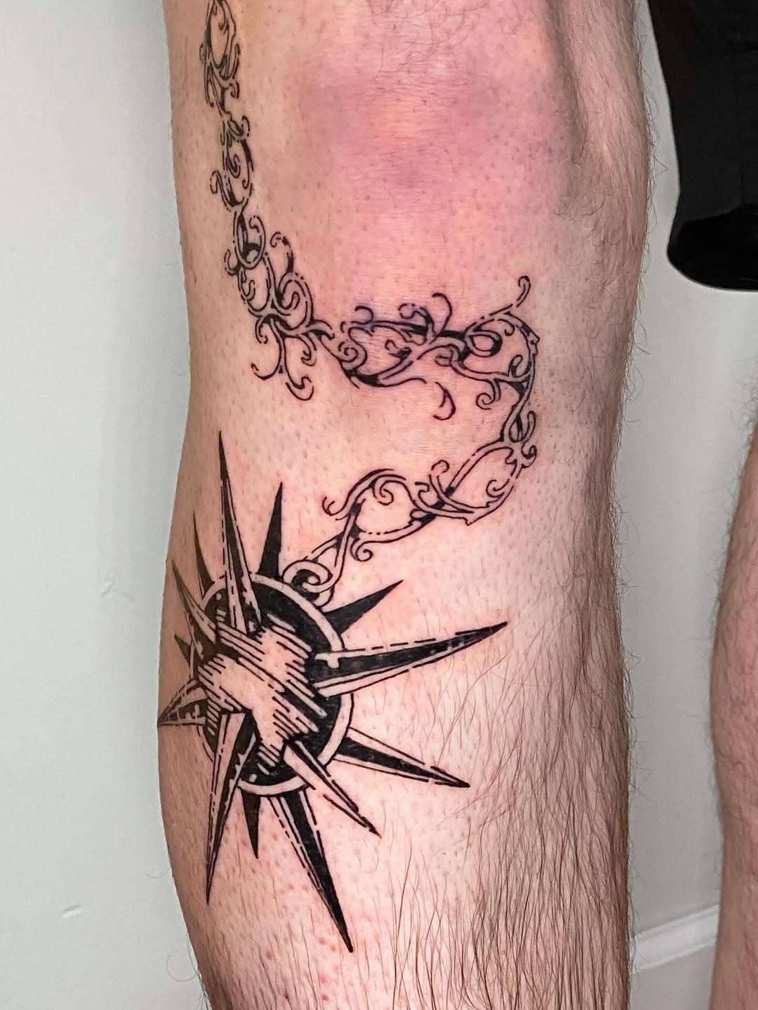 Tattoo by @woodniptat — blackwork, ornamental