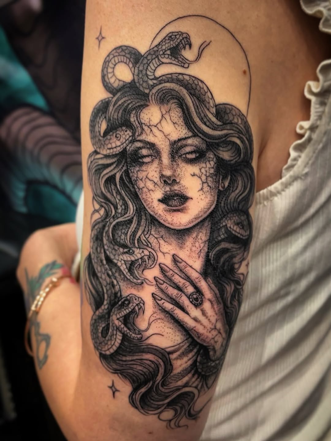 Tattoo by @ellestattoos — black_and_grey, realism