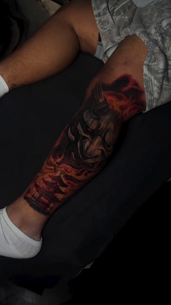 Tattoo by @lexx_tattoos — dark_realism, trash_polka