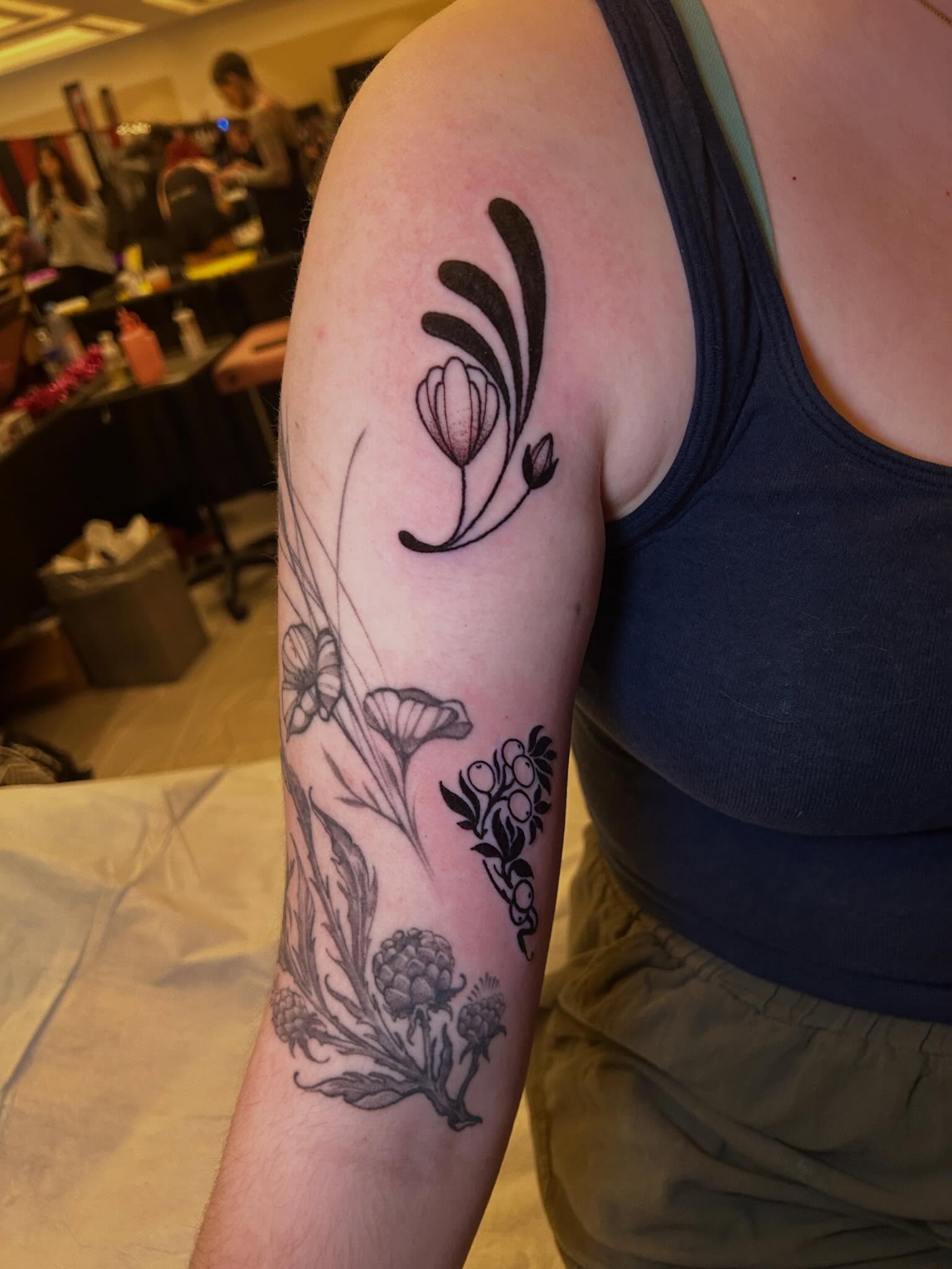 Tattoo by @wldspce — black_and_grey