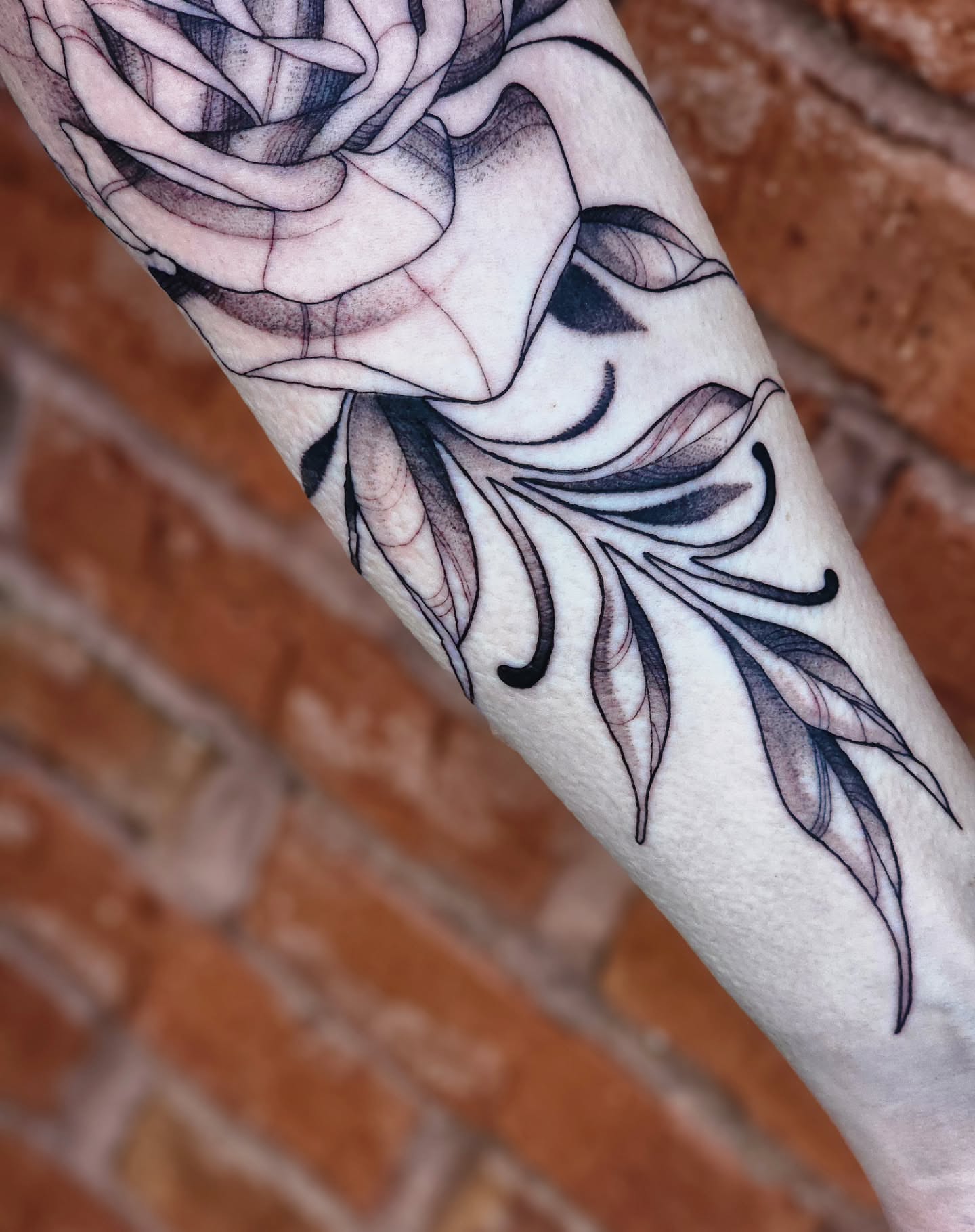 Tattoo by @mimmsytattoo — black_and_grey