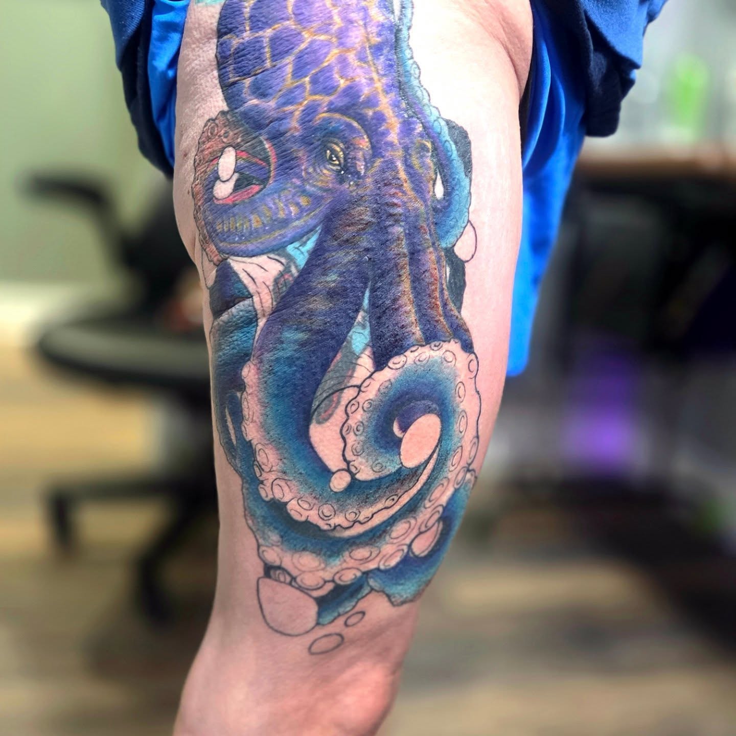 Tattoo by @barryhuffman77 β realism, dotwork