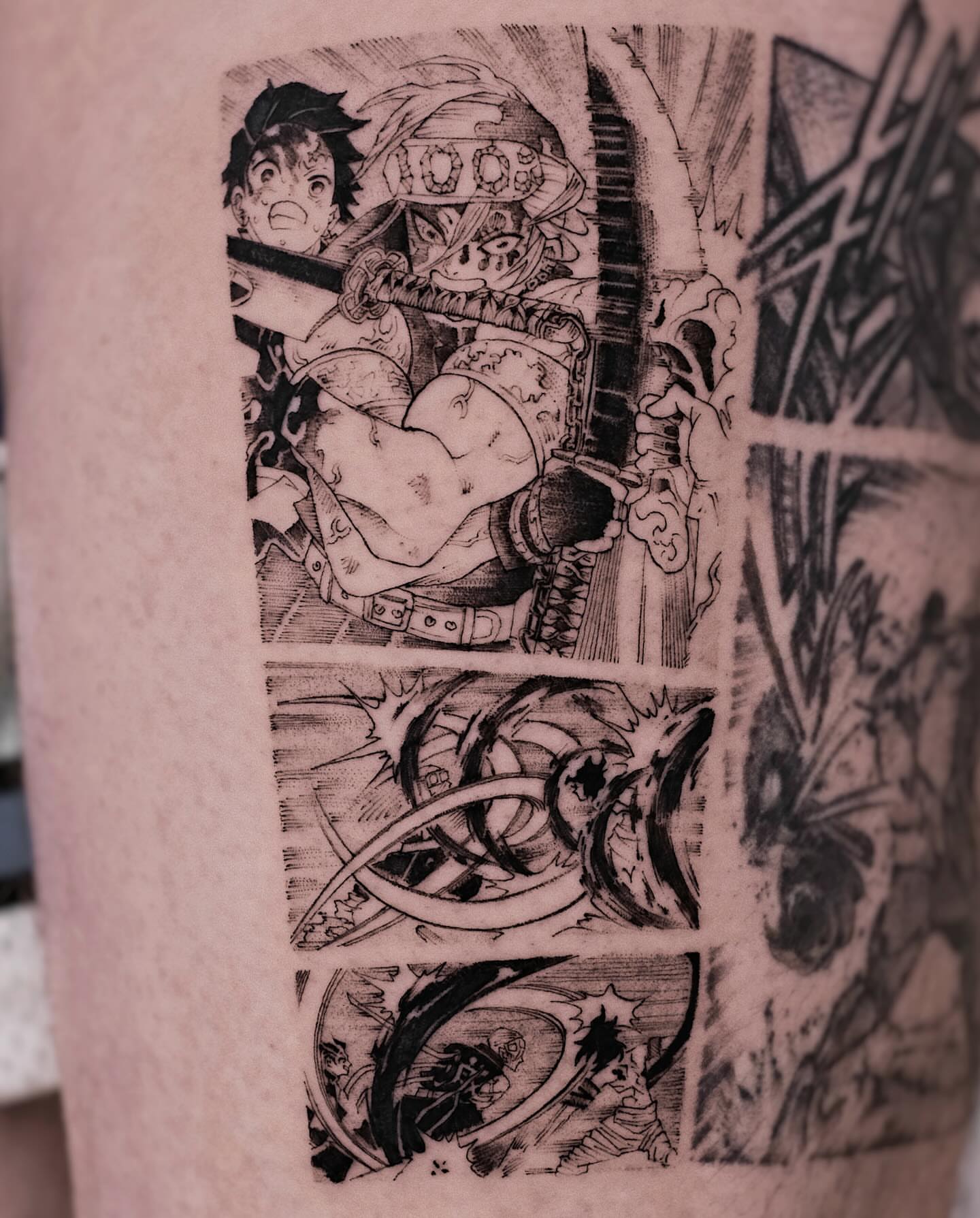 Tattoo by @tattooist_monday — anime, illustrative