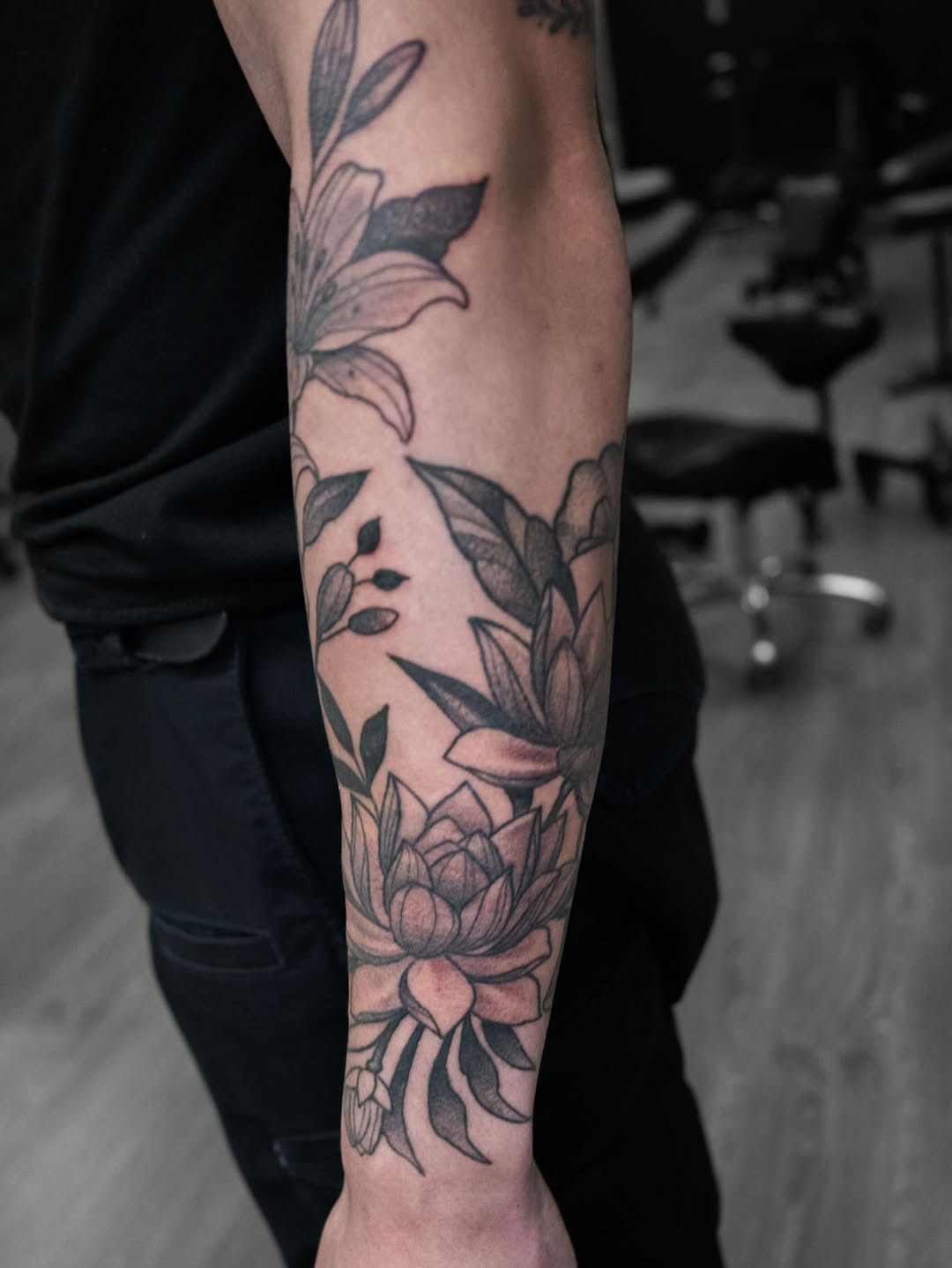 Tattoo by @gersaint — black_and_grey, realism