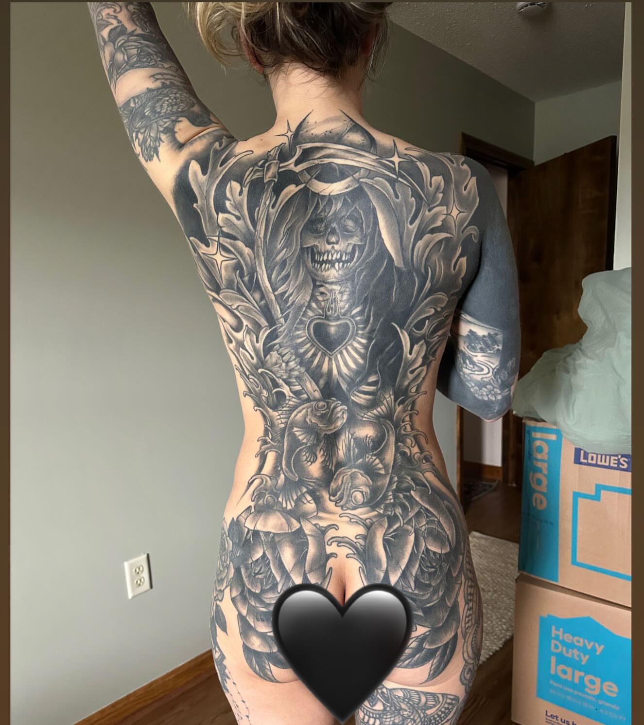 Tattoo by @instacam666 — black_and_grey, realism