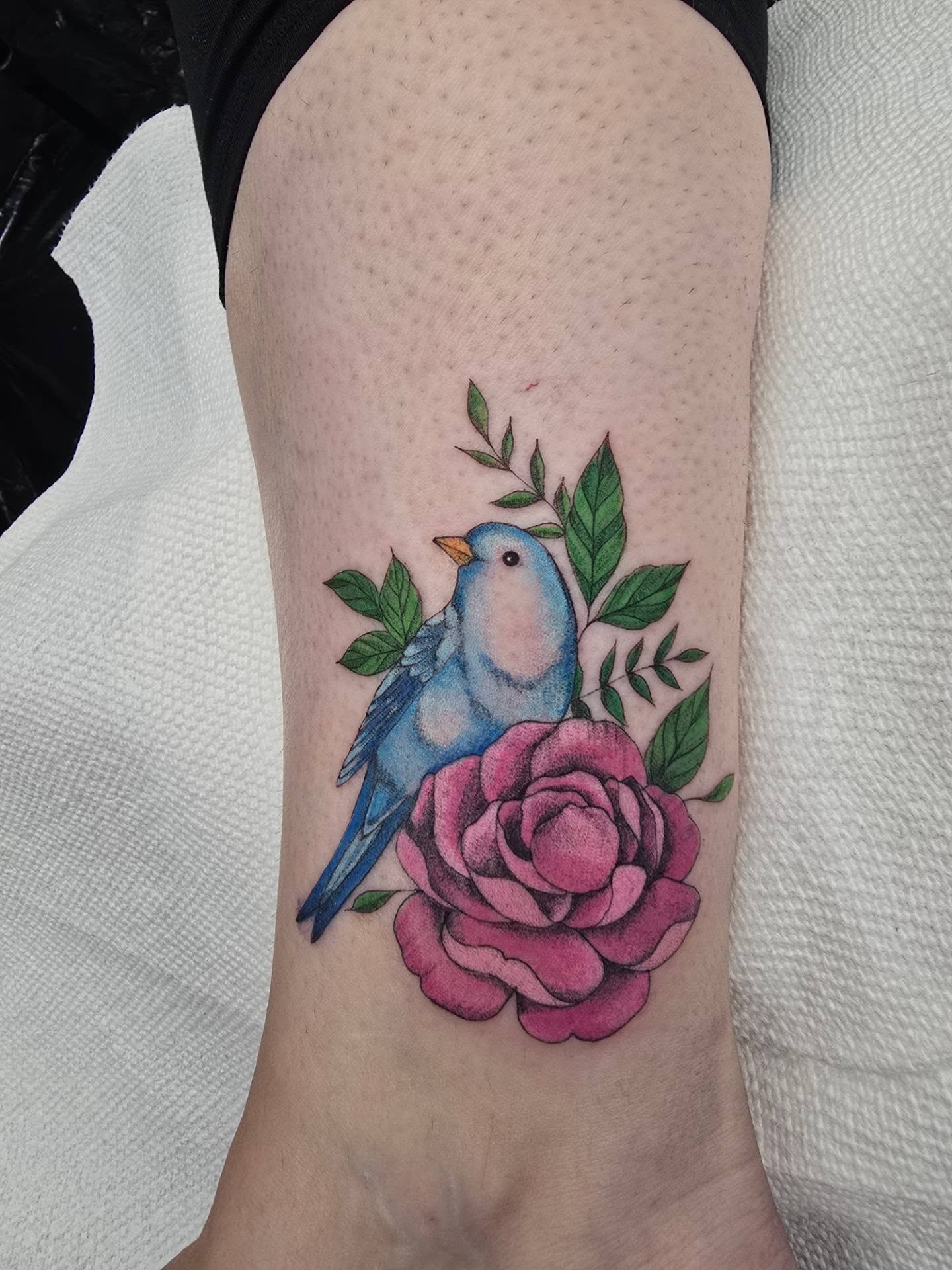 Tattoo by @rachel.tattoos — watercolor, realism