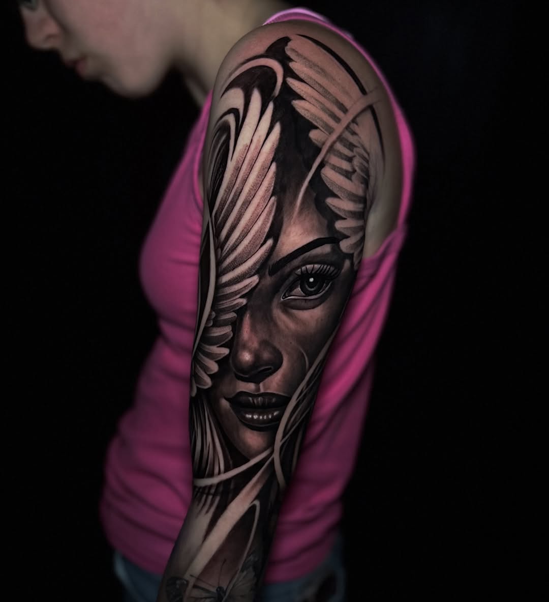 Tattoo by @_inkplug — realism, black_and_grey